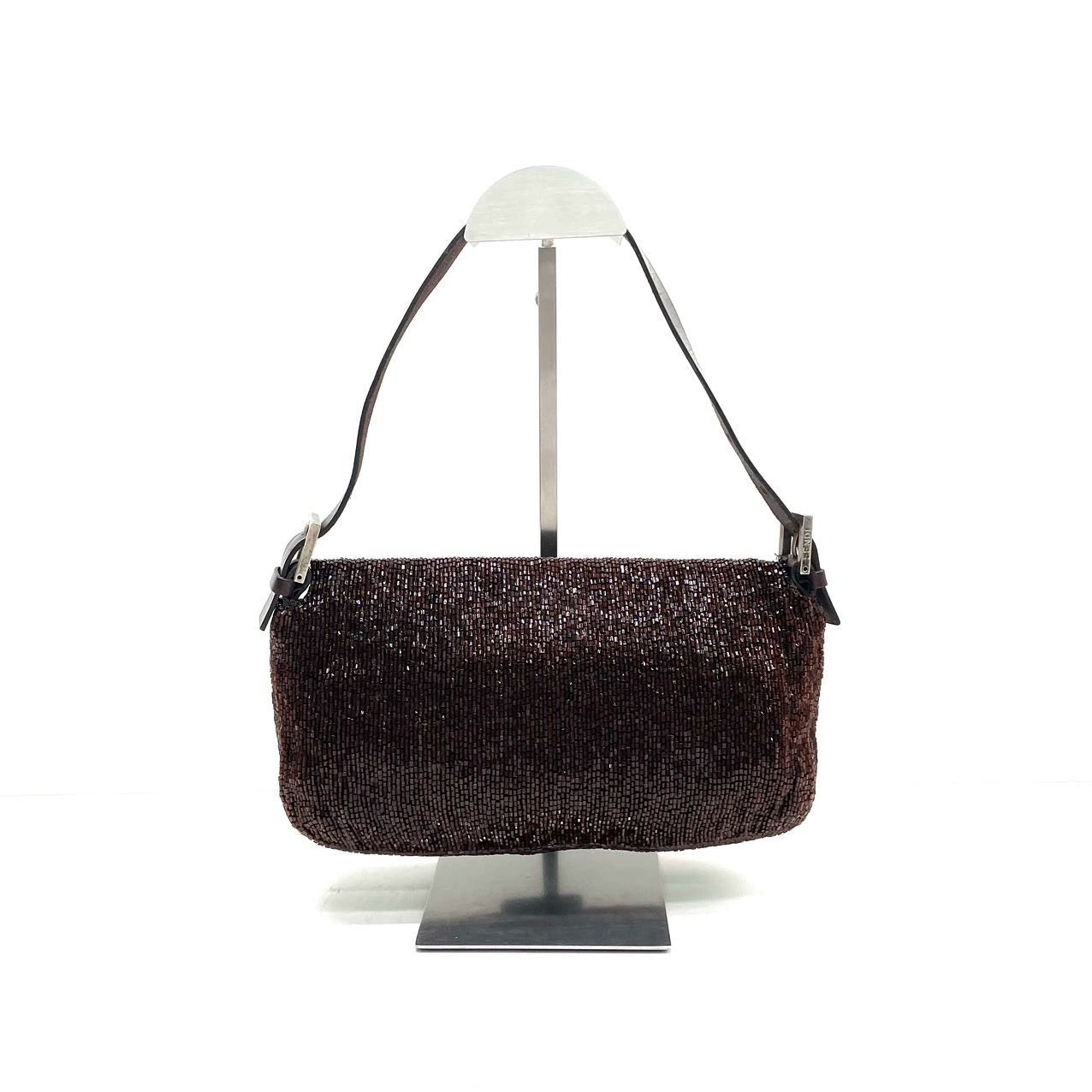 Fendi Baguette   Dark Chocolate Brown Glitter Beads
