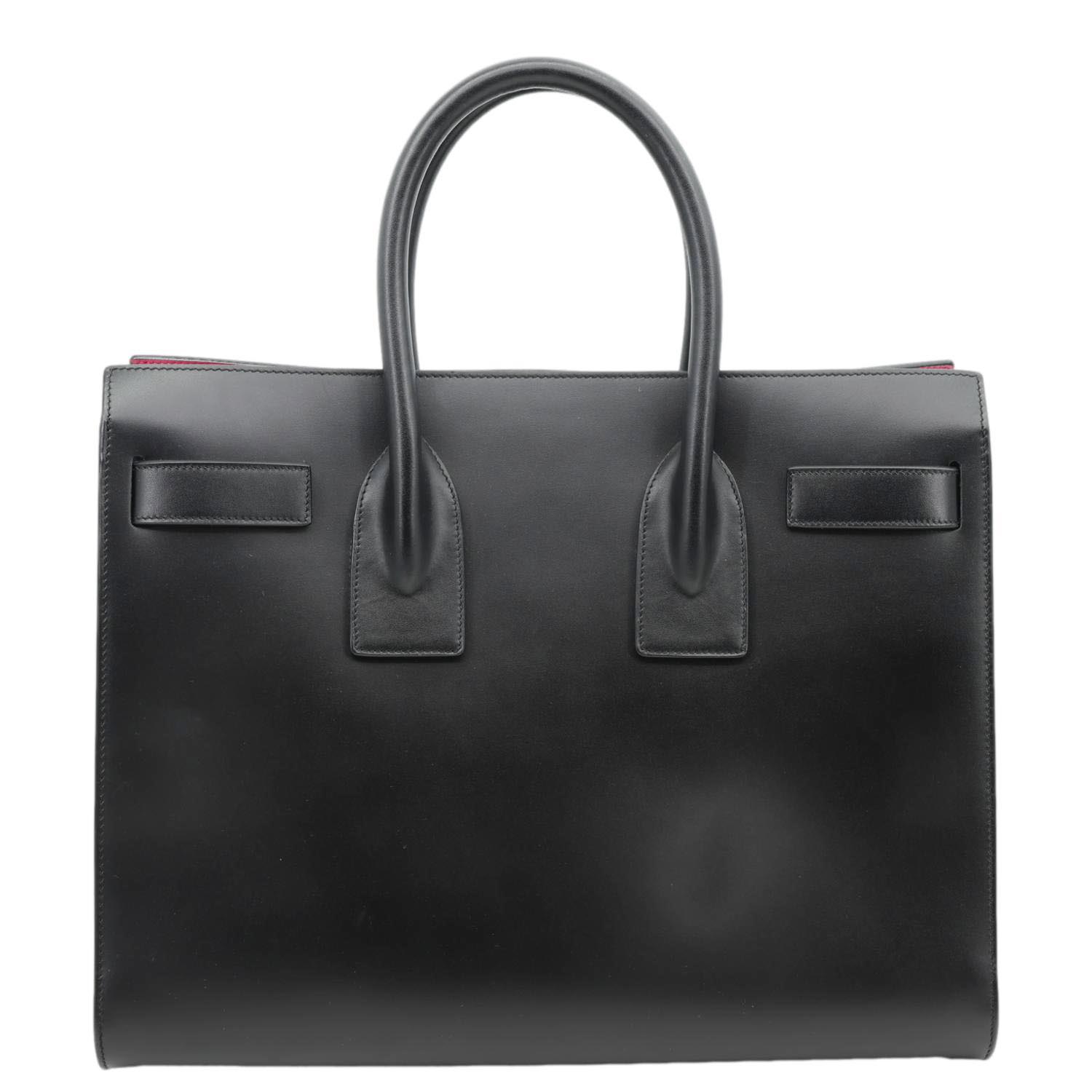 YVES SAINT LAURENT Sac de Jour Small Leather Satchel Shoulder Bag Black