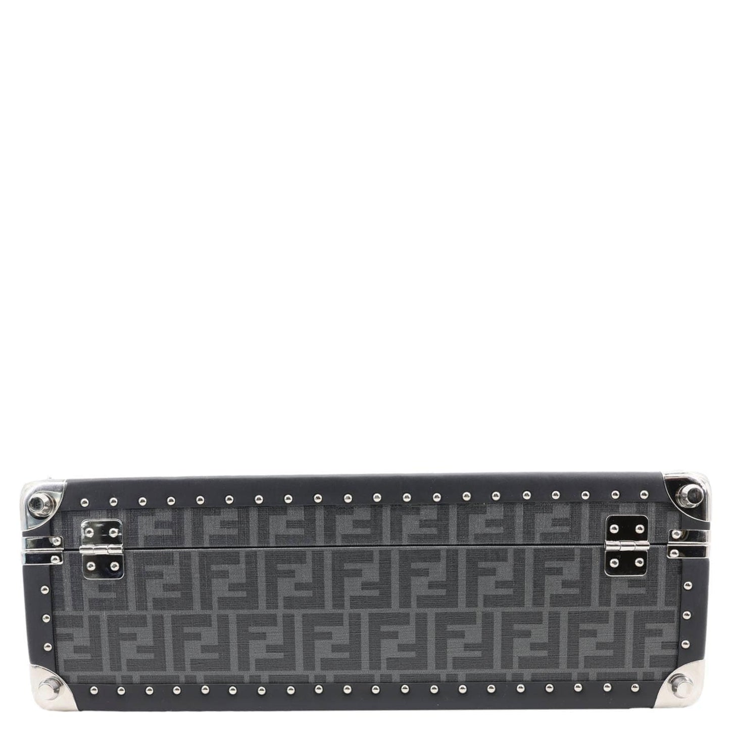 FENDI FF Logo Medium Zucca Canvas Rigid Suitcase Grey