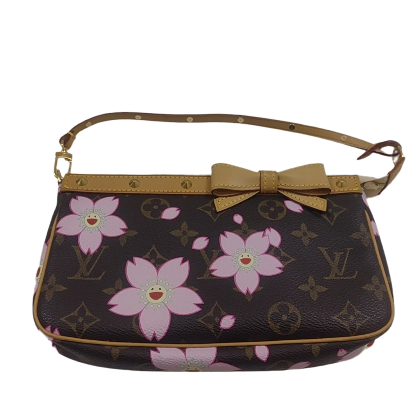 Louis Vuitton x Takashi Murakami Cherry Blossom on Brown Monogram Pochette Accessoire
