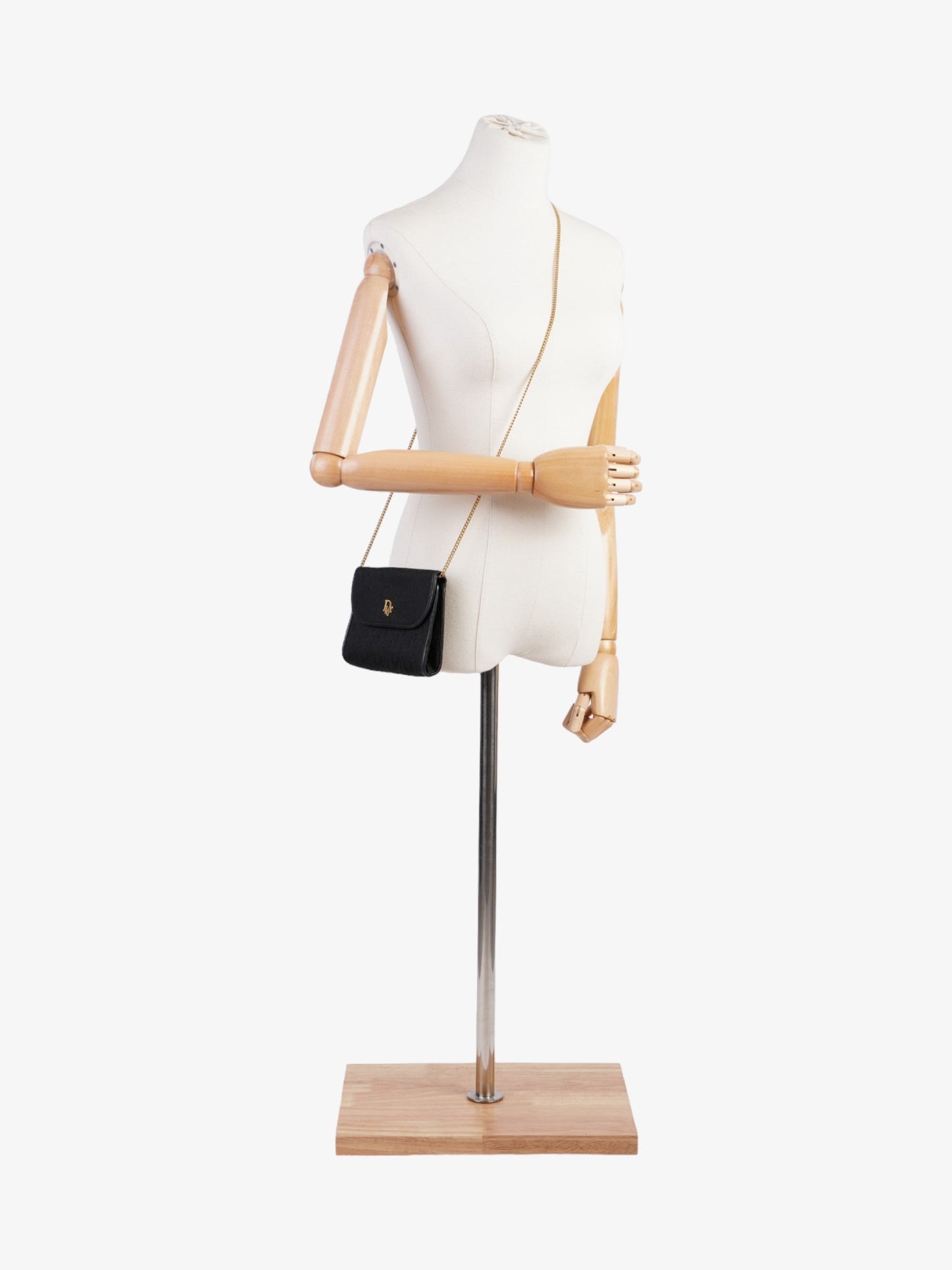 Christian Dior   Trotter Chain Black Diorissimo Canvas