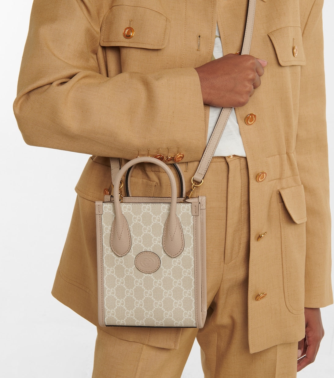 Gucci Interlocking G Leather Tote Style 2