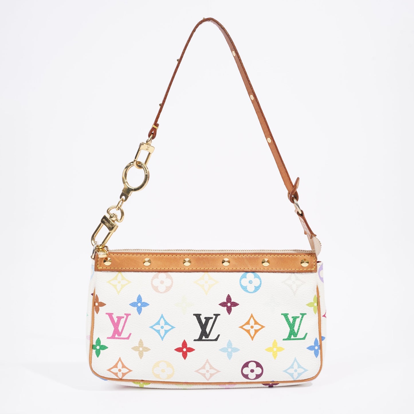 Louis Vuitton Murakami Pochette Multicoloured Monogram Leather Clutch
