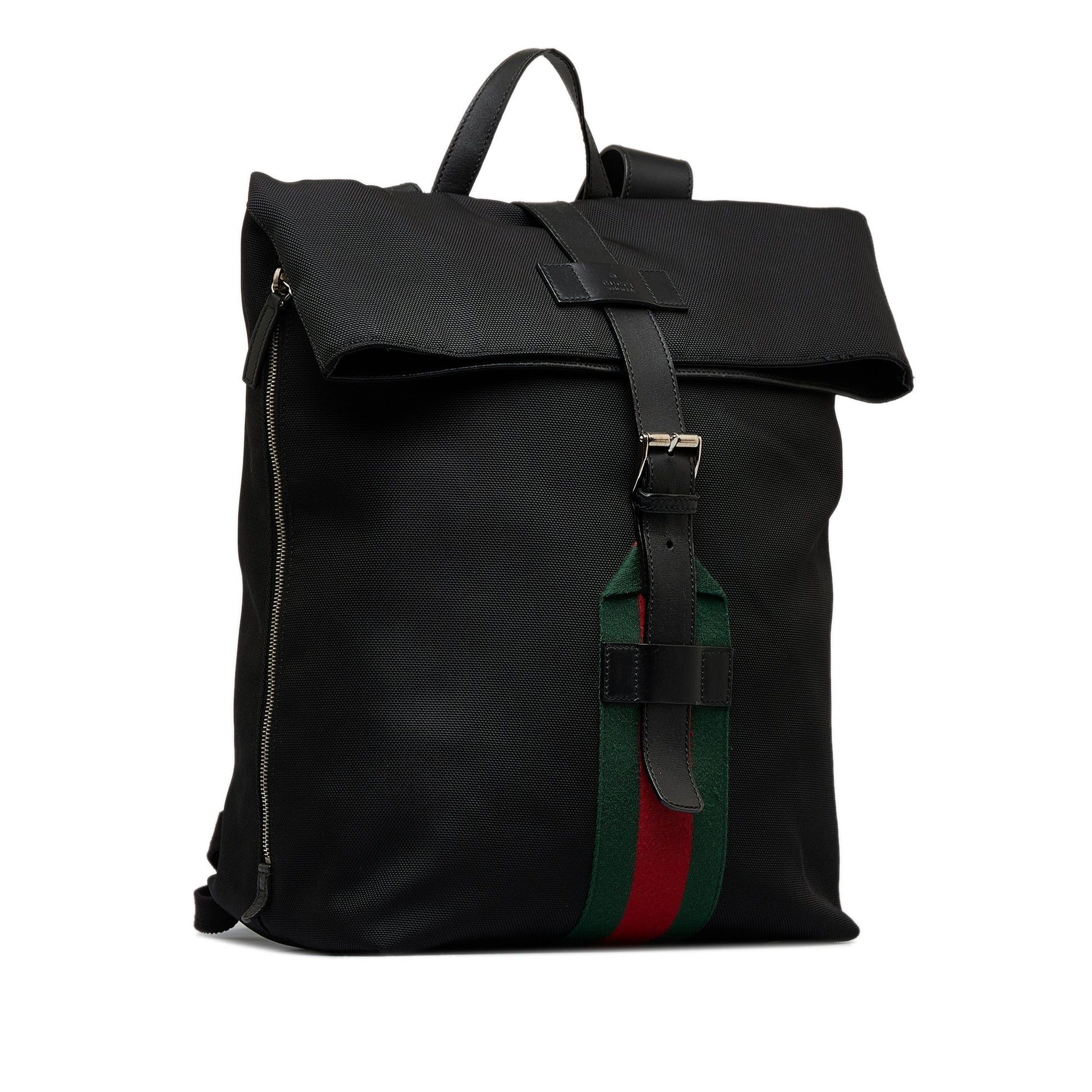 Gucci Canvas Top Handle Shoulder Bag