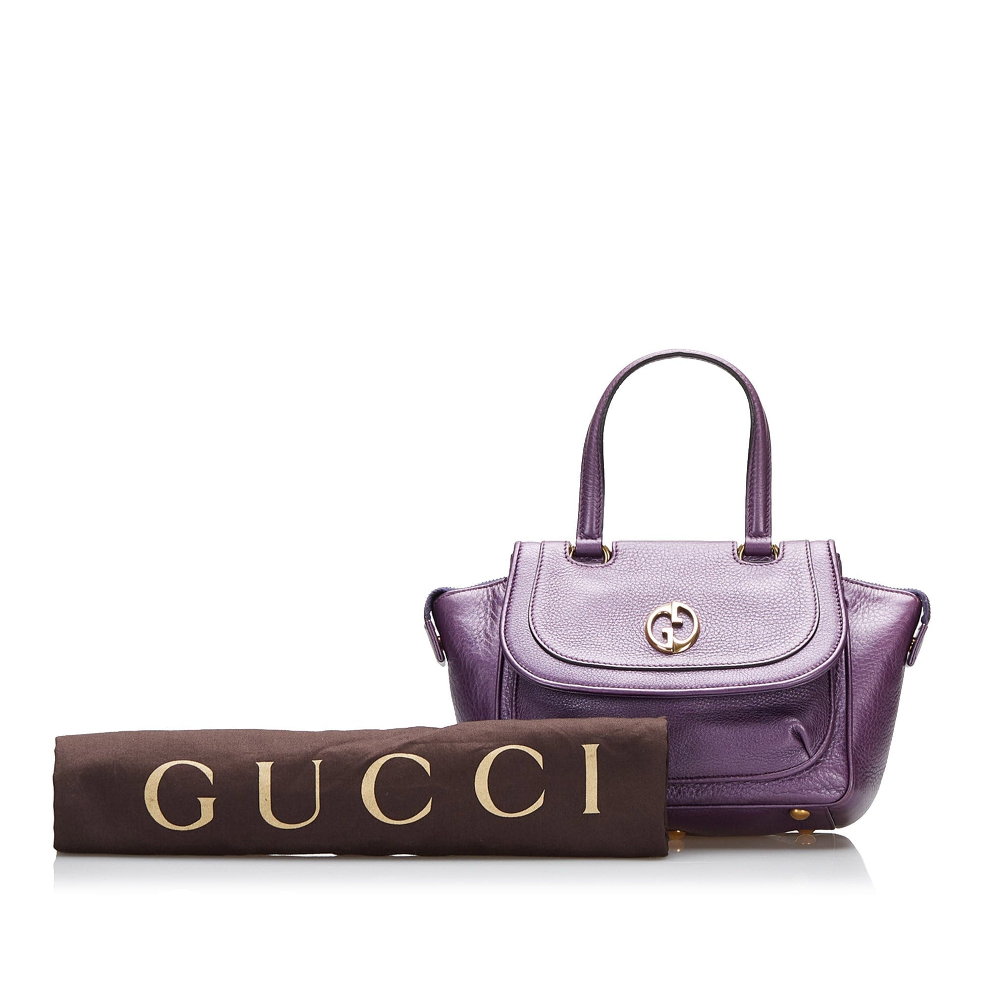 Gucci Leather Top Handle Handbag