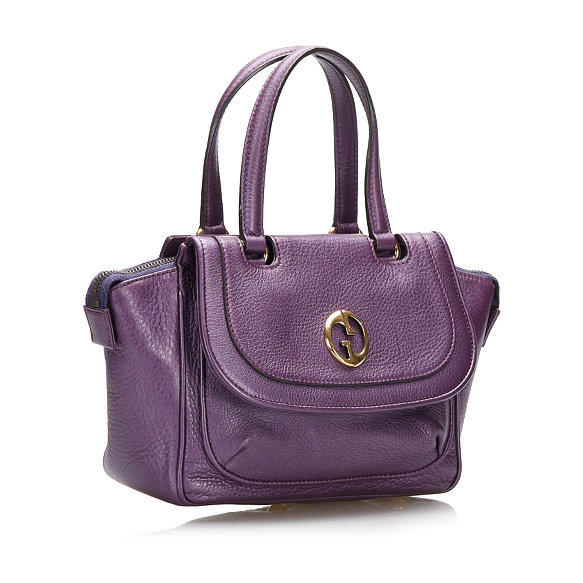 Gucci Leather Top Handle Handbag