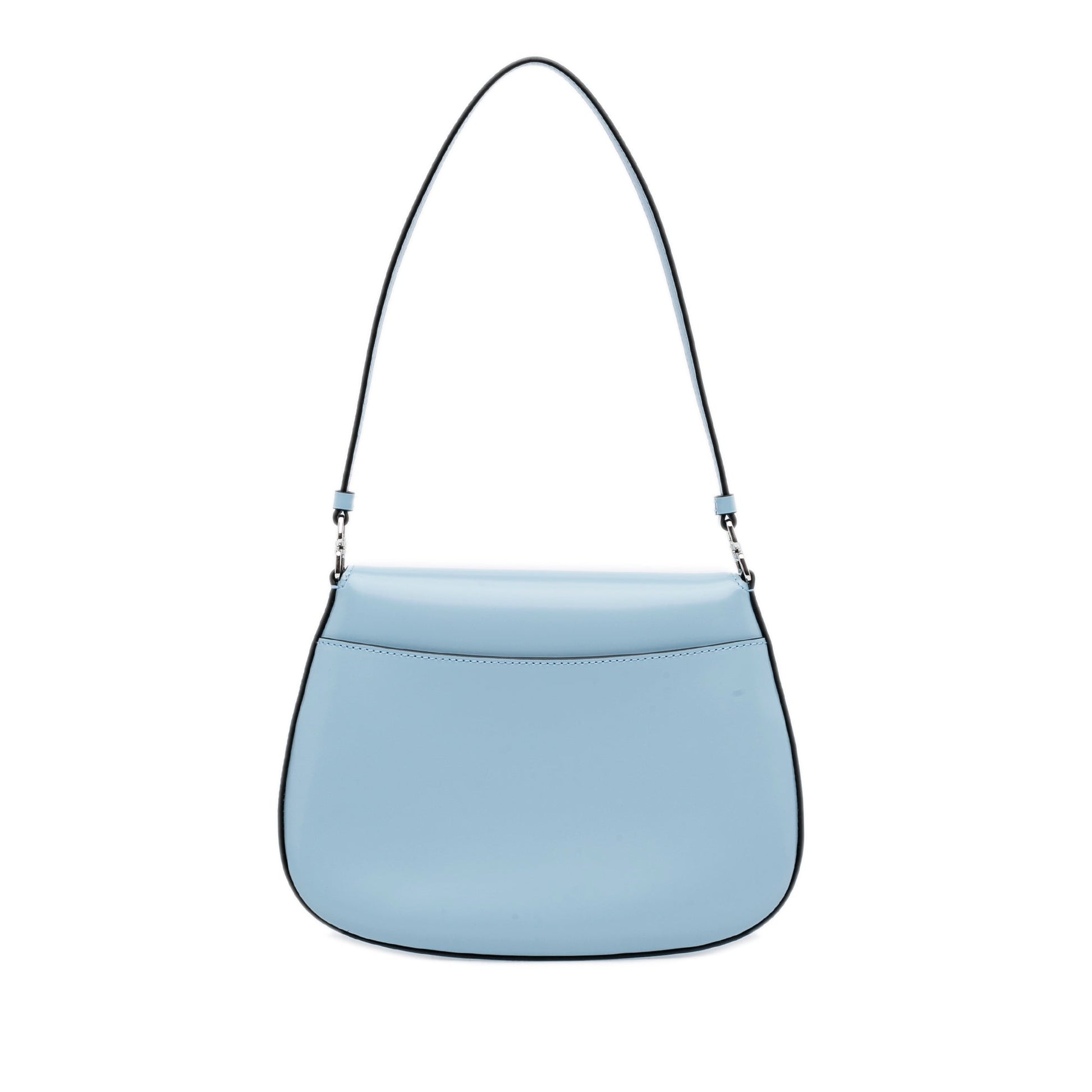 Prada Cleo Light Blue Leather Luxury Handbag