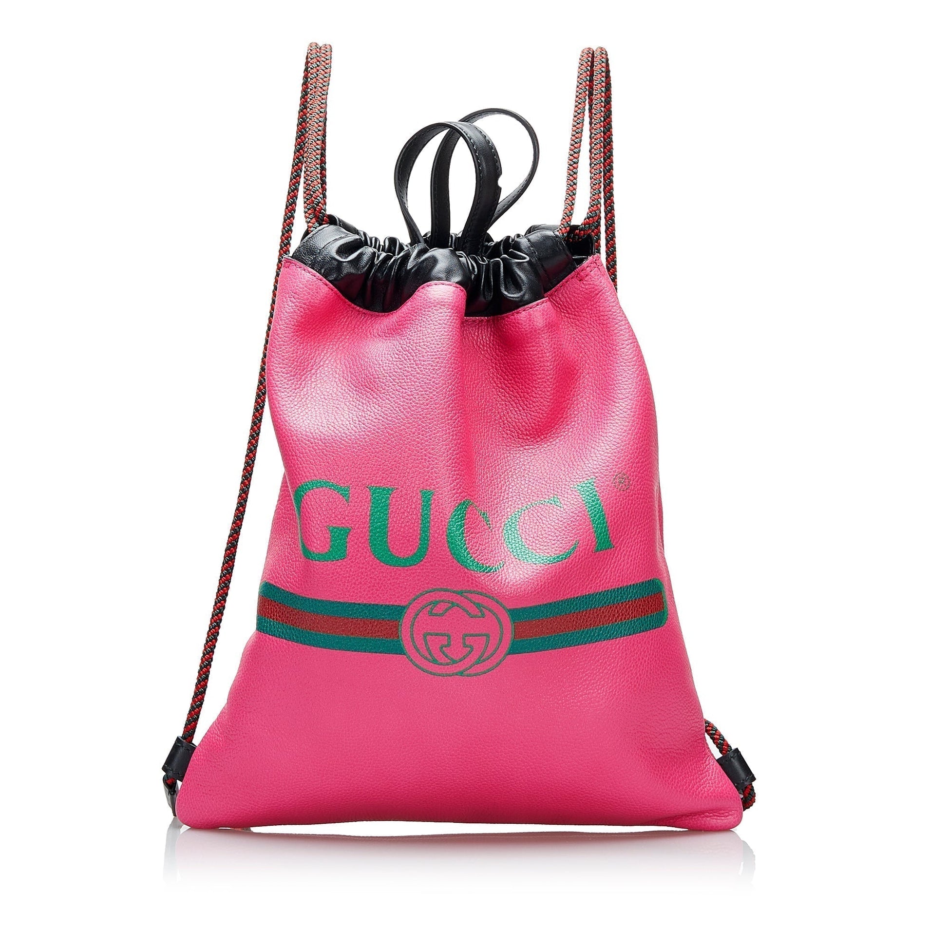 Gucci Leather Top Handle Backpack