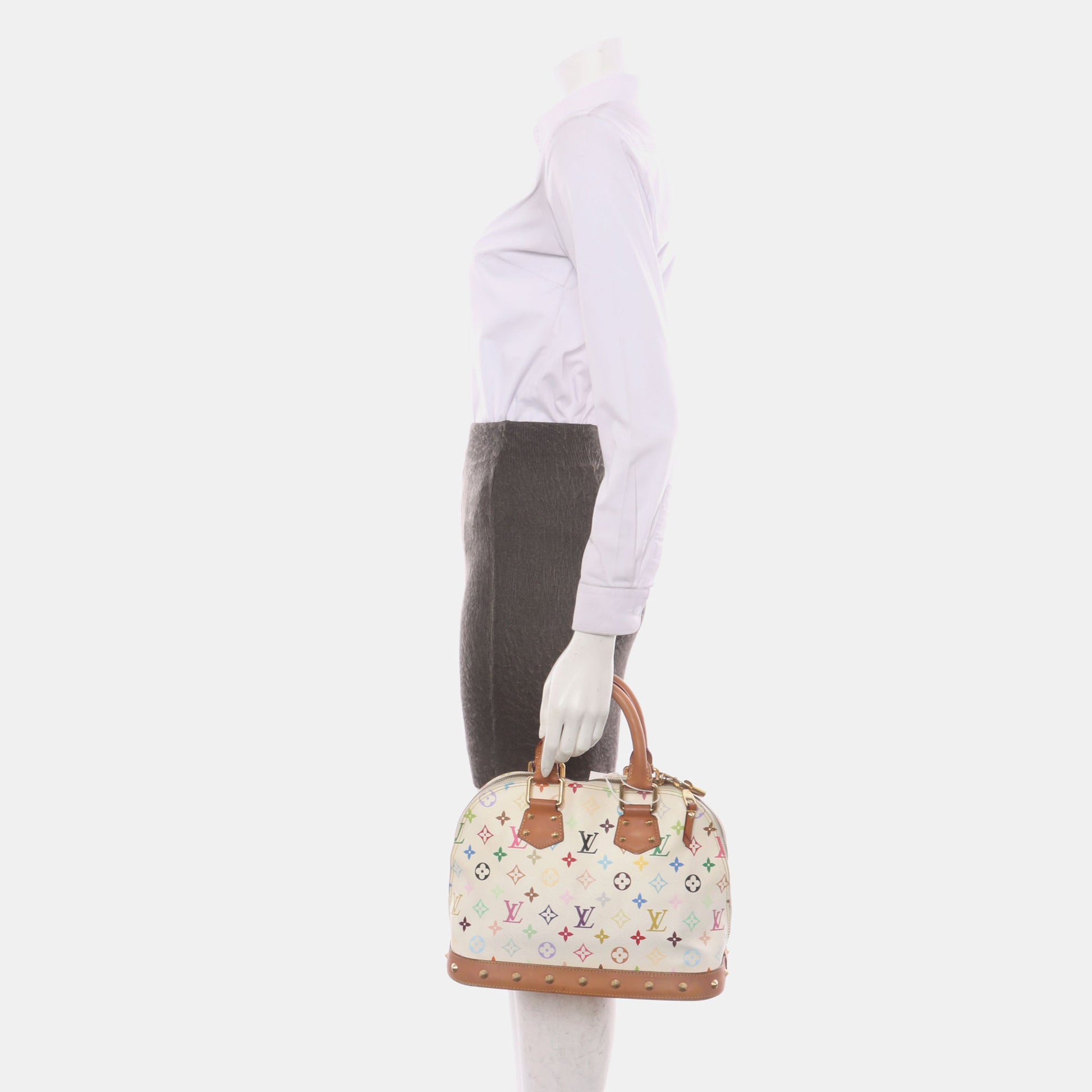 Louis Vuitton x Takashi Murakami Alma Small White Multicolor