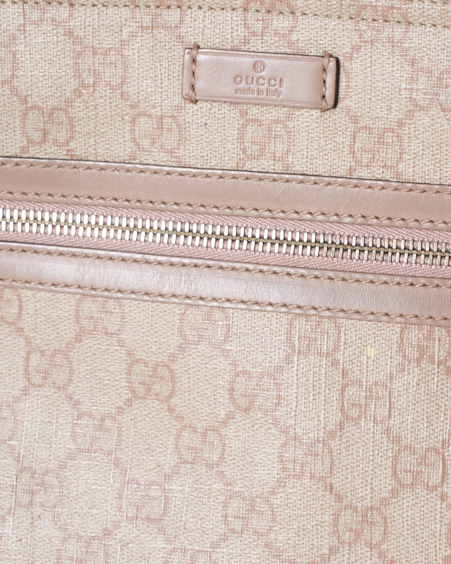 Gucci Lou Monogram Leather Canvas Tote