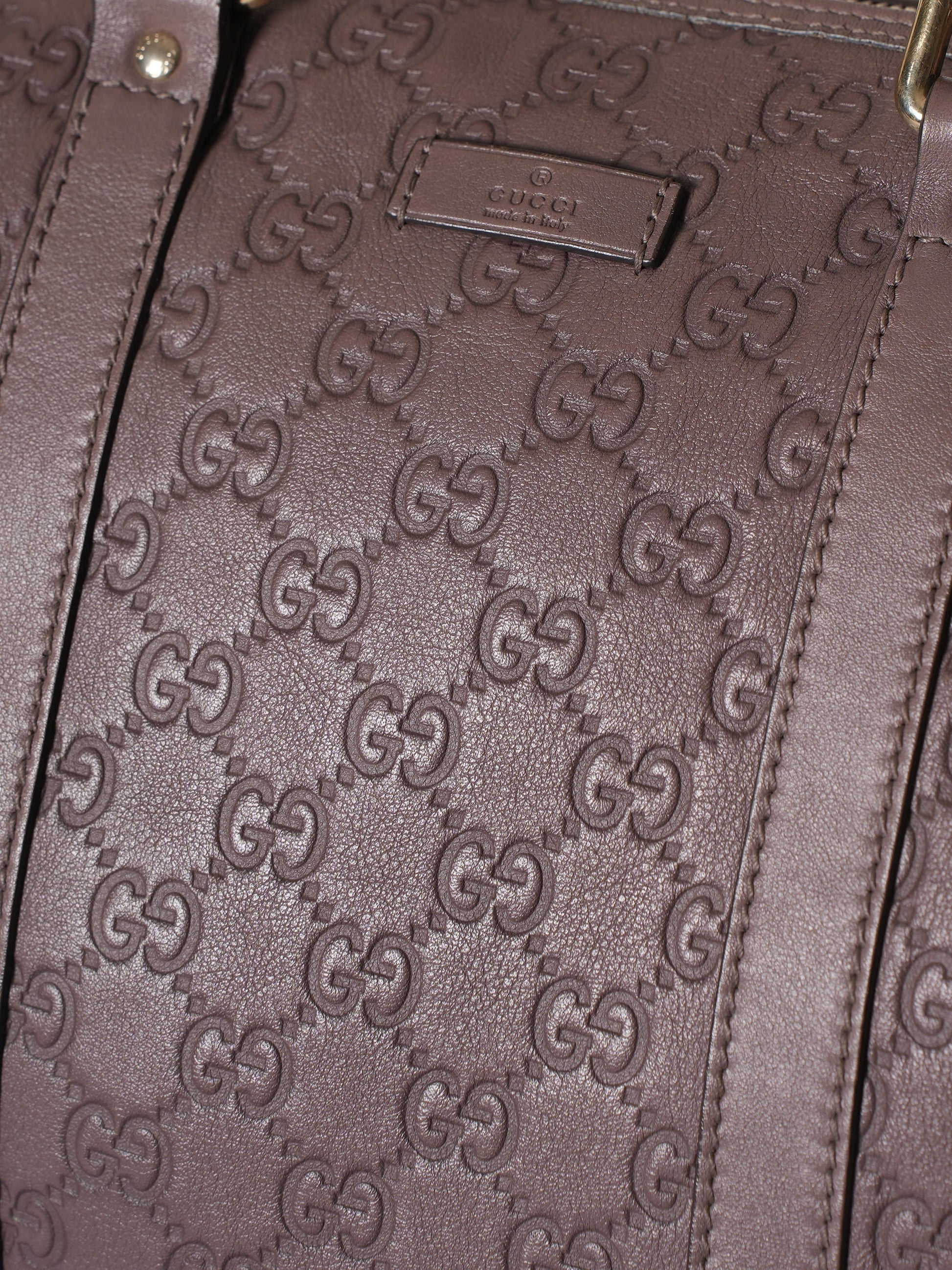 Gucci Lou Leather Top Handle Shoulder Bag