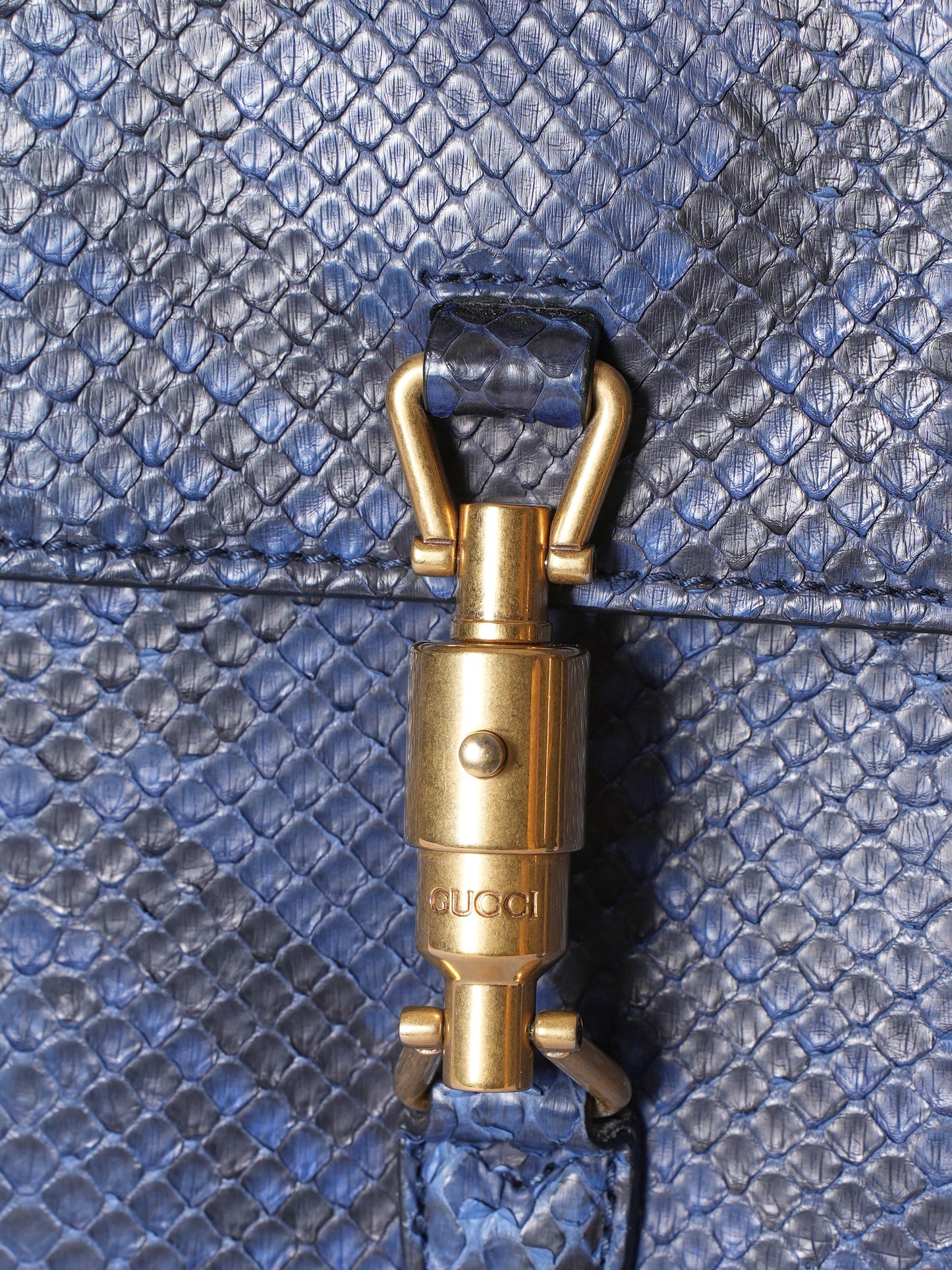 Gucci Lou Leather Canvas Shoulder Bag