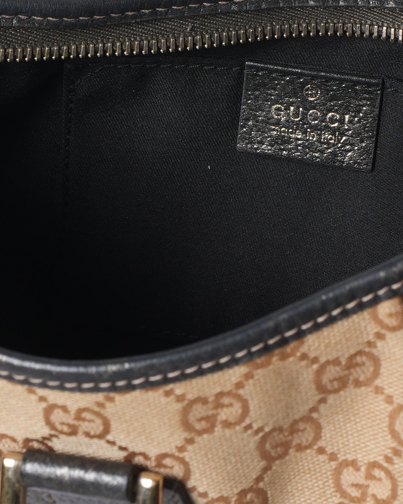 Gucci Lou Canvas Shoulder Bag