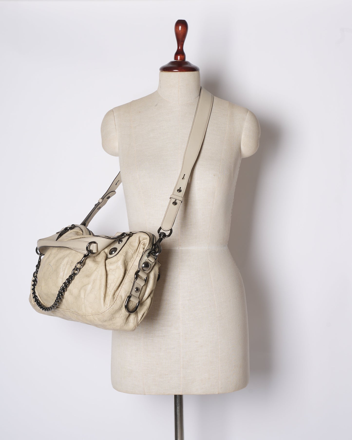 Gucci Lou Leather Shoulder Bag