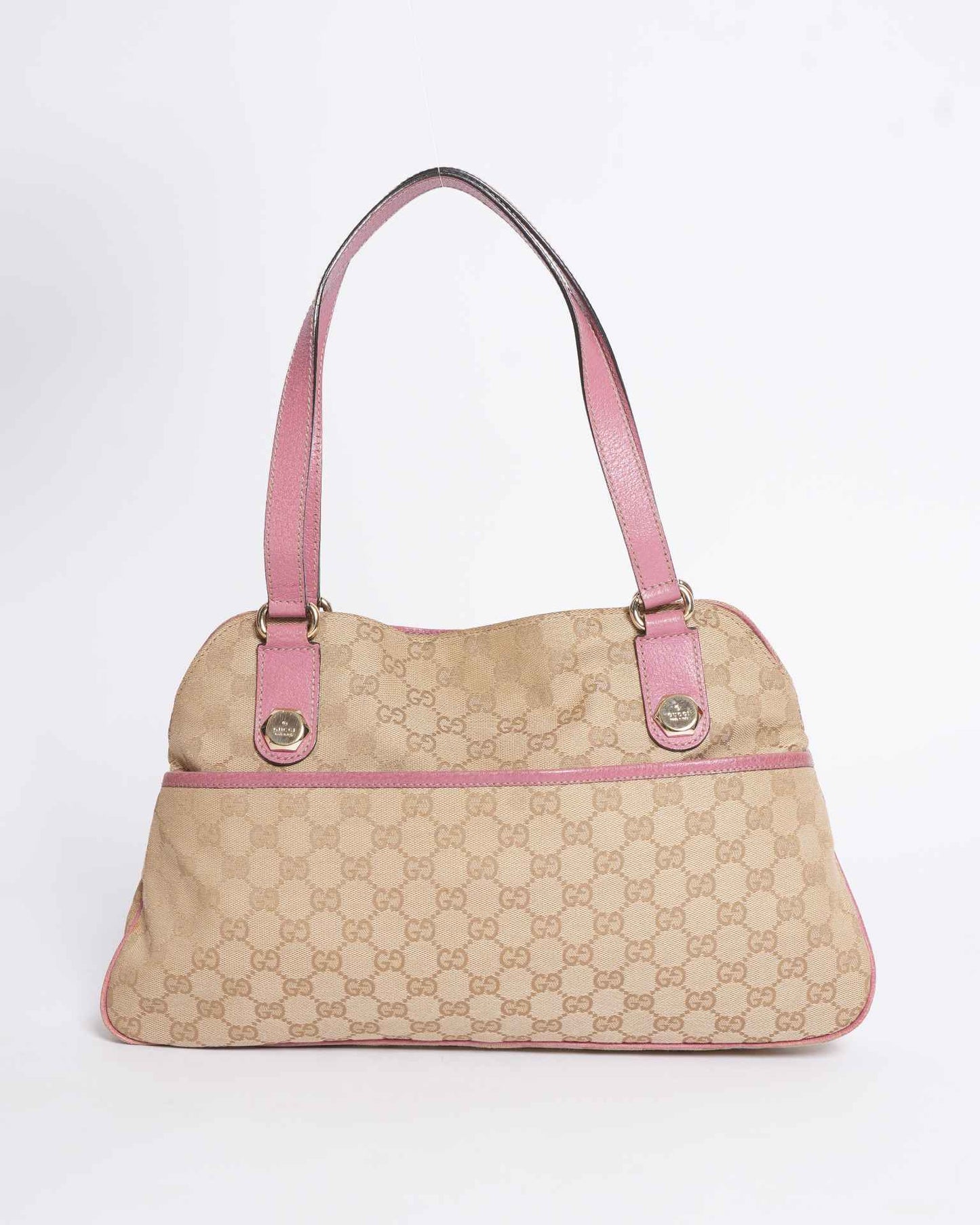 Gucci Leather Canvas Tote