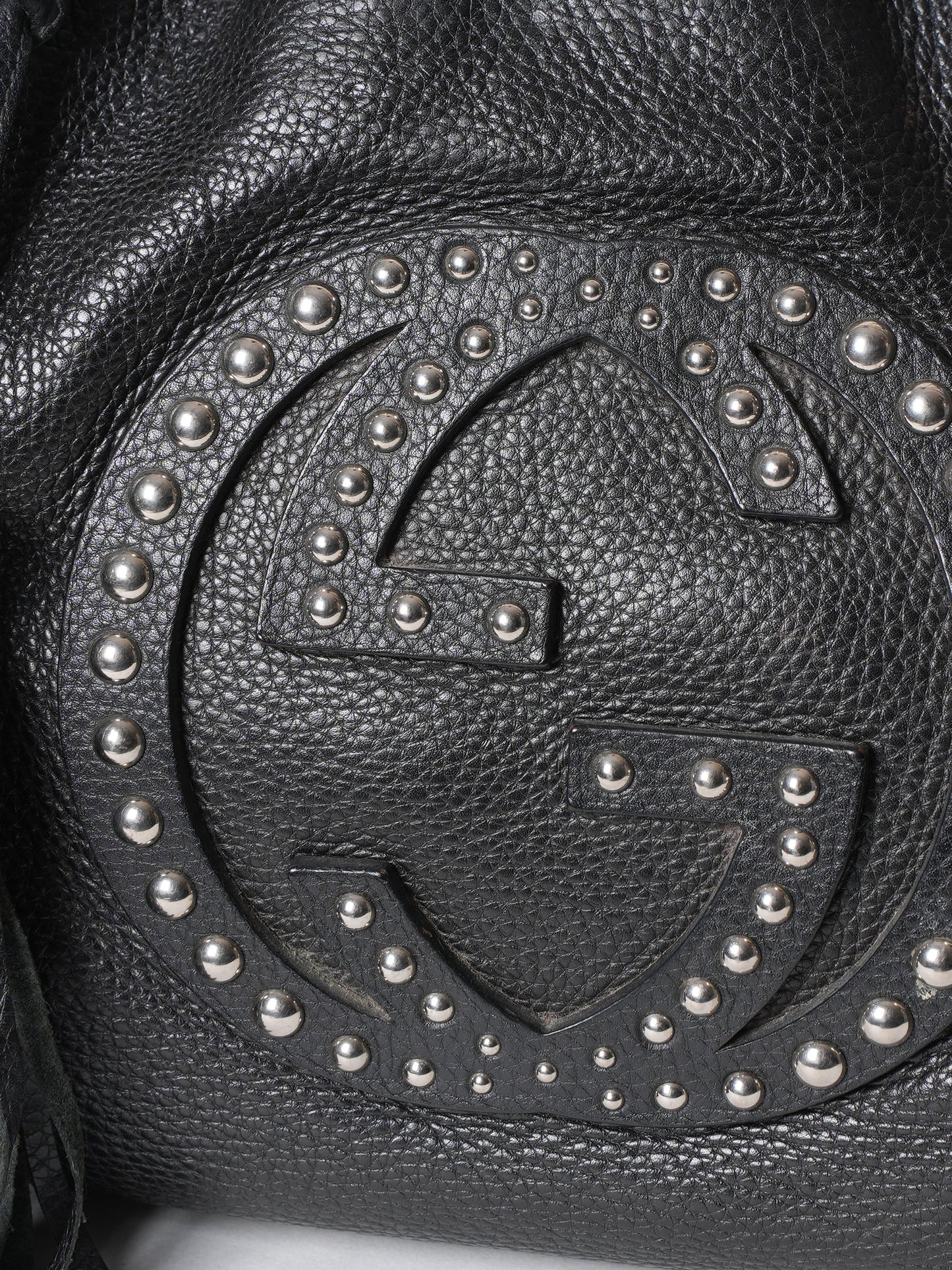 Gucci Lou Saffiano Chain Leather Tote
