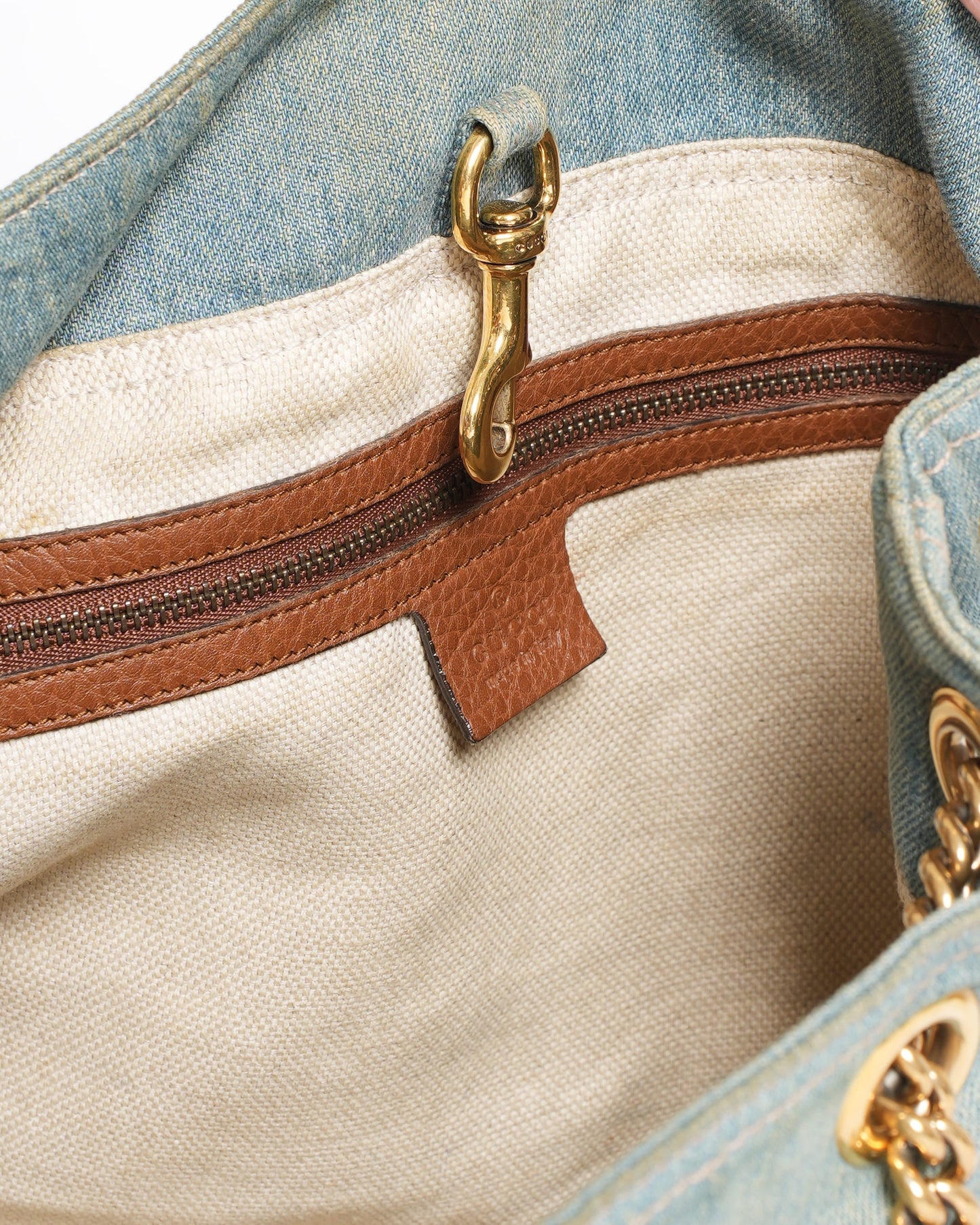 Gucci Chain Leather Shoulder Bag