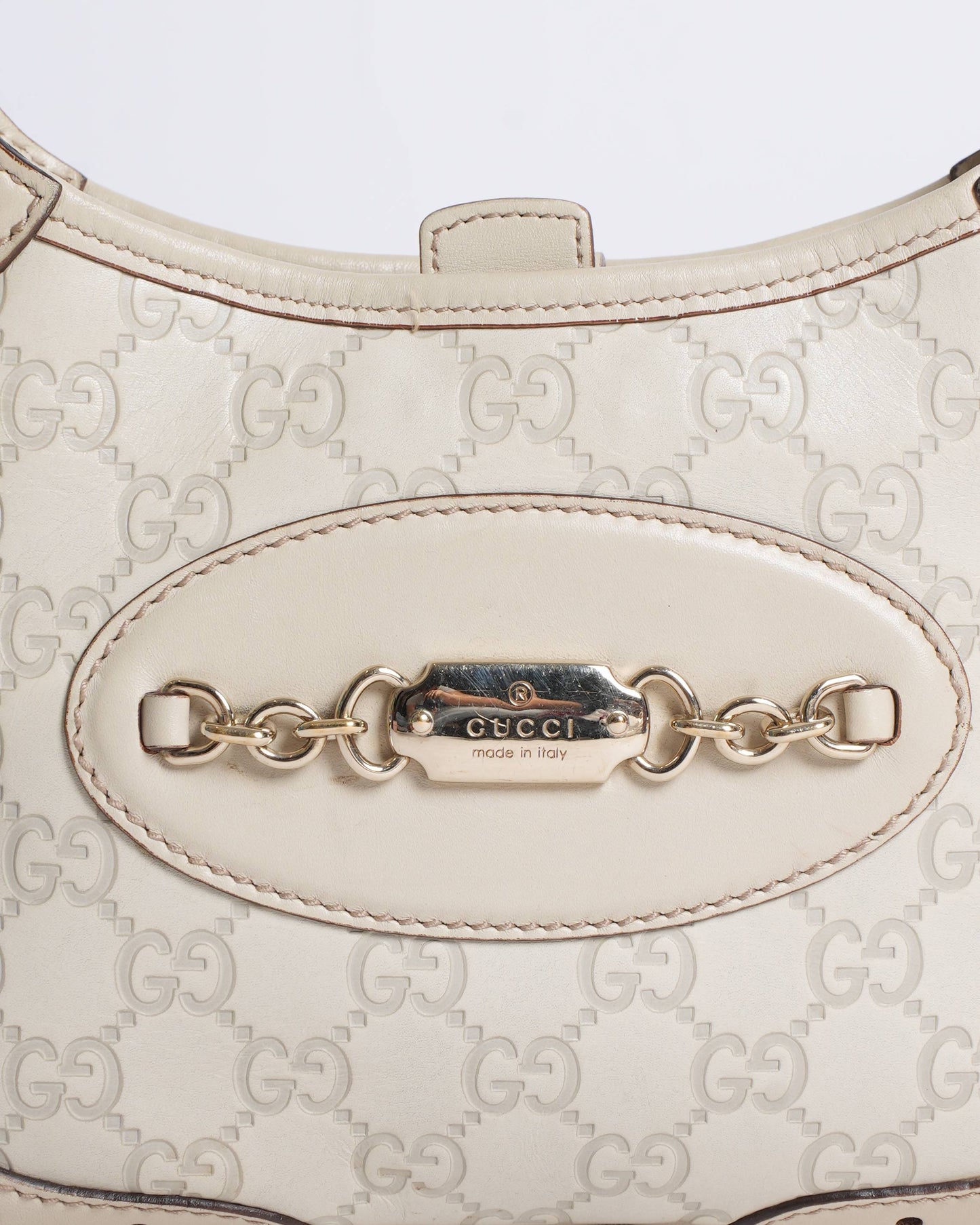 Gucci Monogram Chain Leather Crossbody