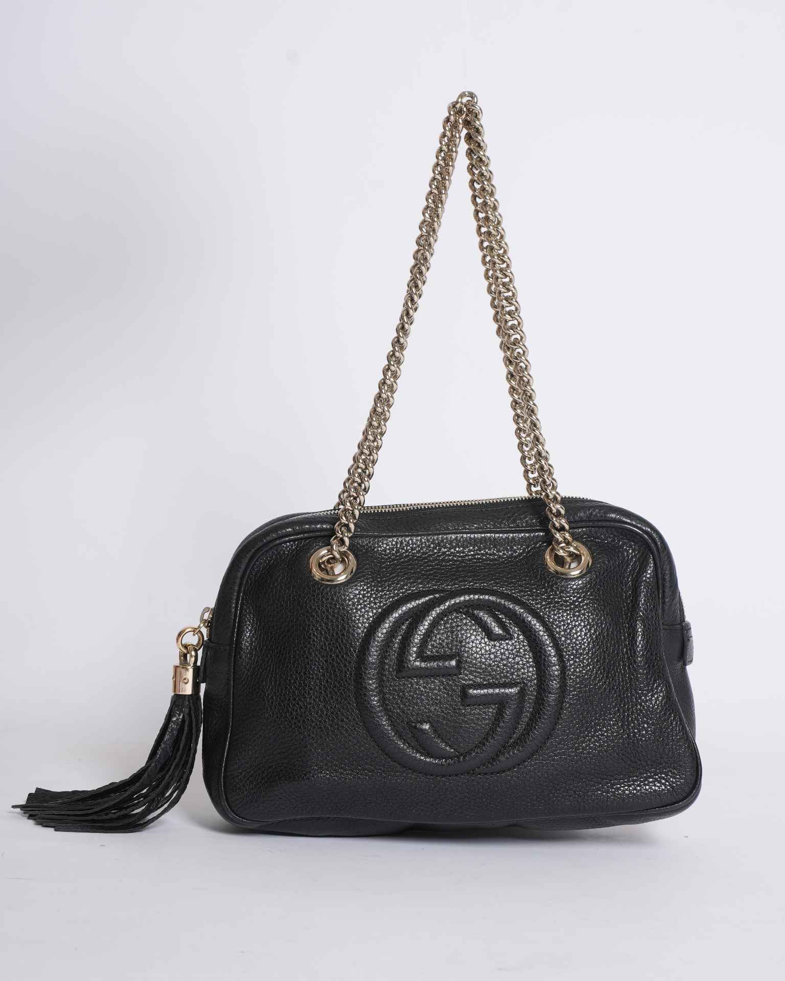 Gucci Chain Leather Shoulder Bag