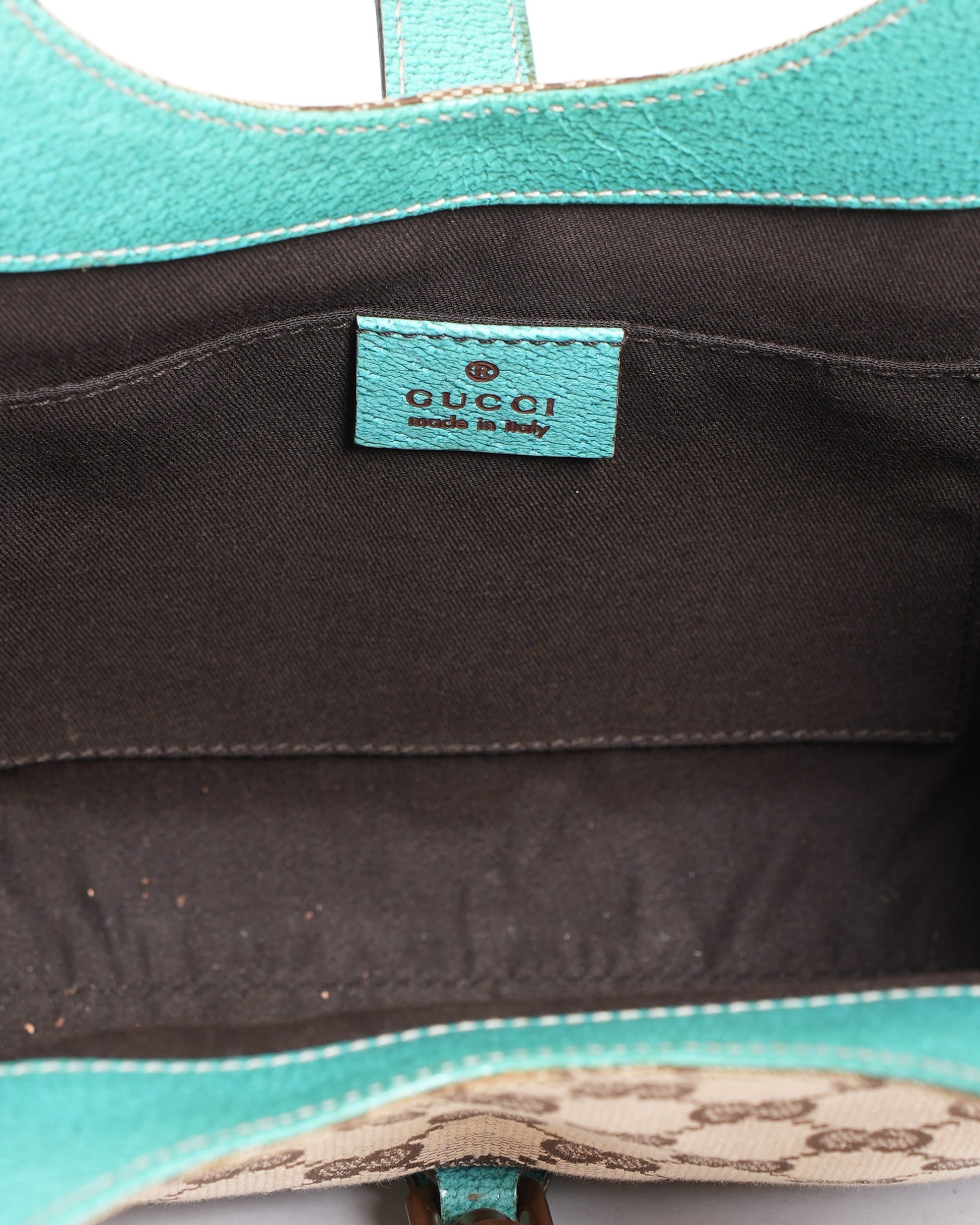 Gucci Leather Canvas Shoulder Bag