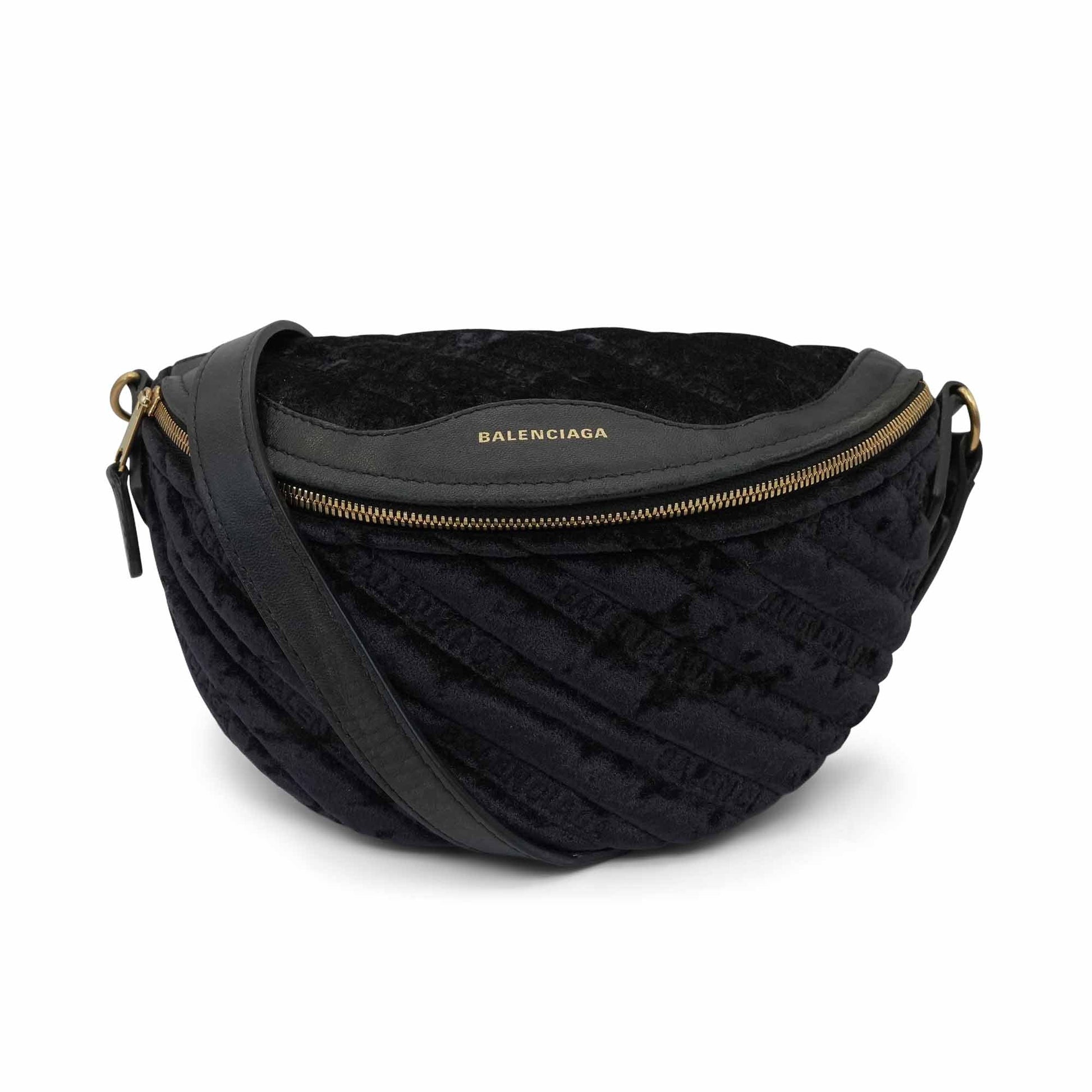 Balenciaga Velvet Waist Bag