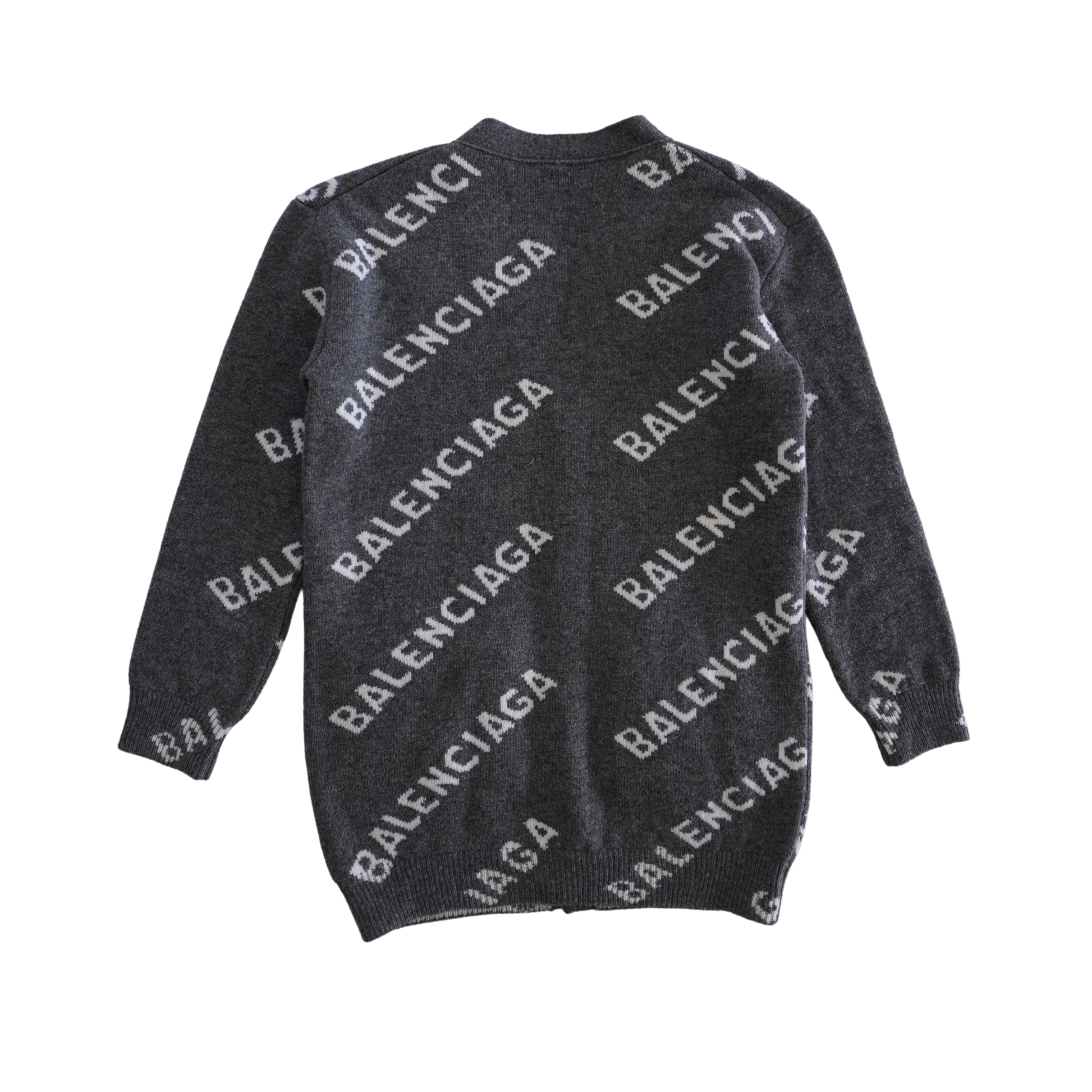 Balenciaga Monogram Wool Cardigan - Women's XS