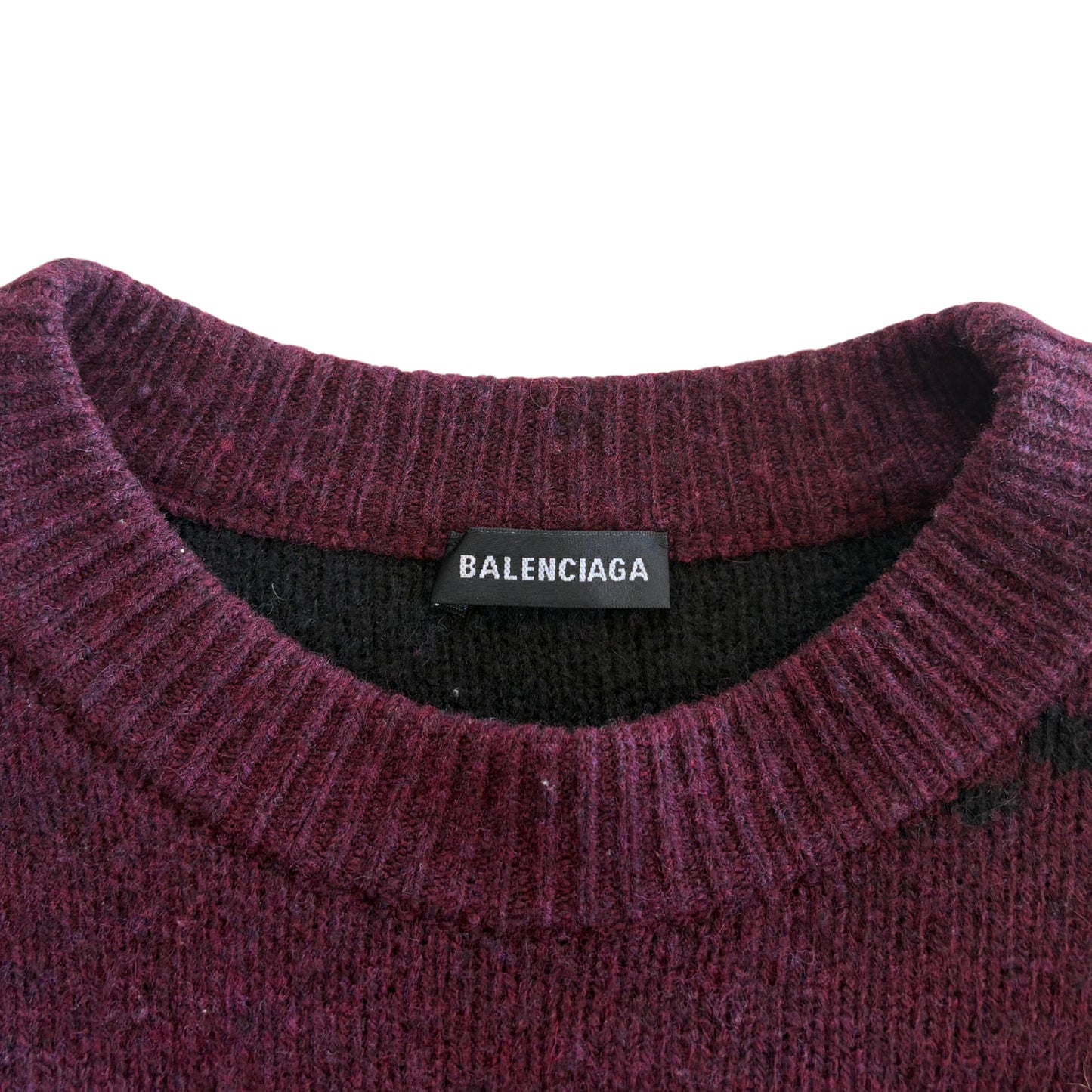 Balenciaga Logo Knit Sweater - Men's L