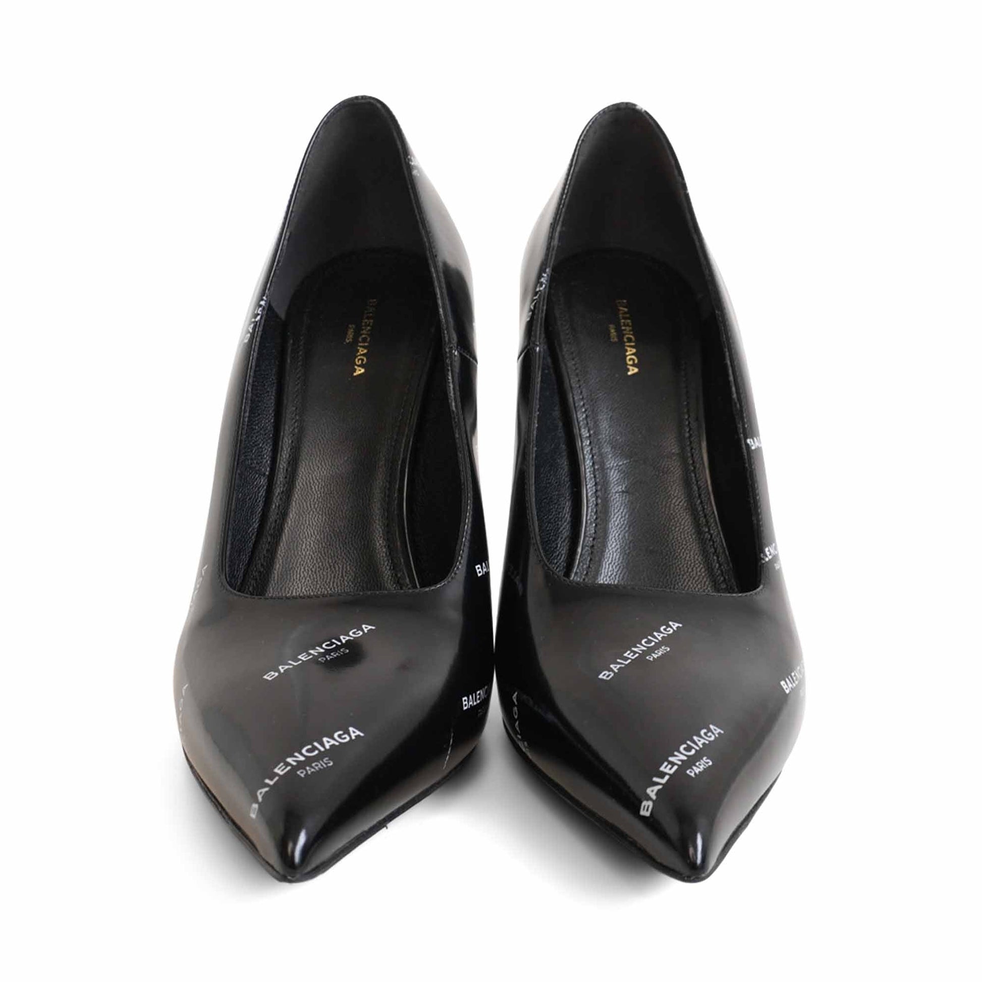Balenciaga 'Slash' Monogram Pumps - Women's 37