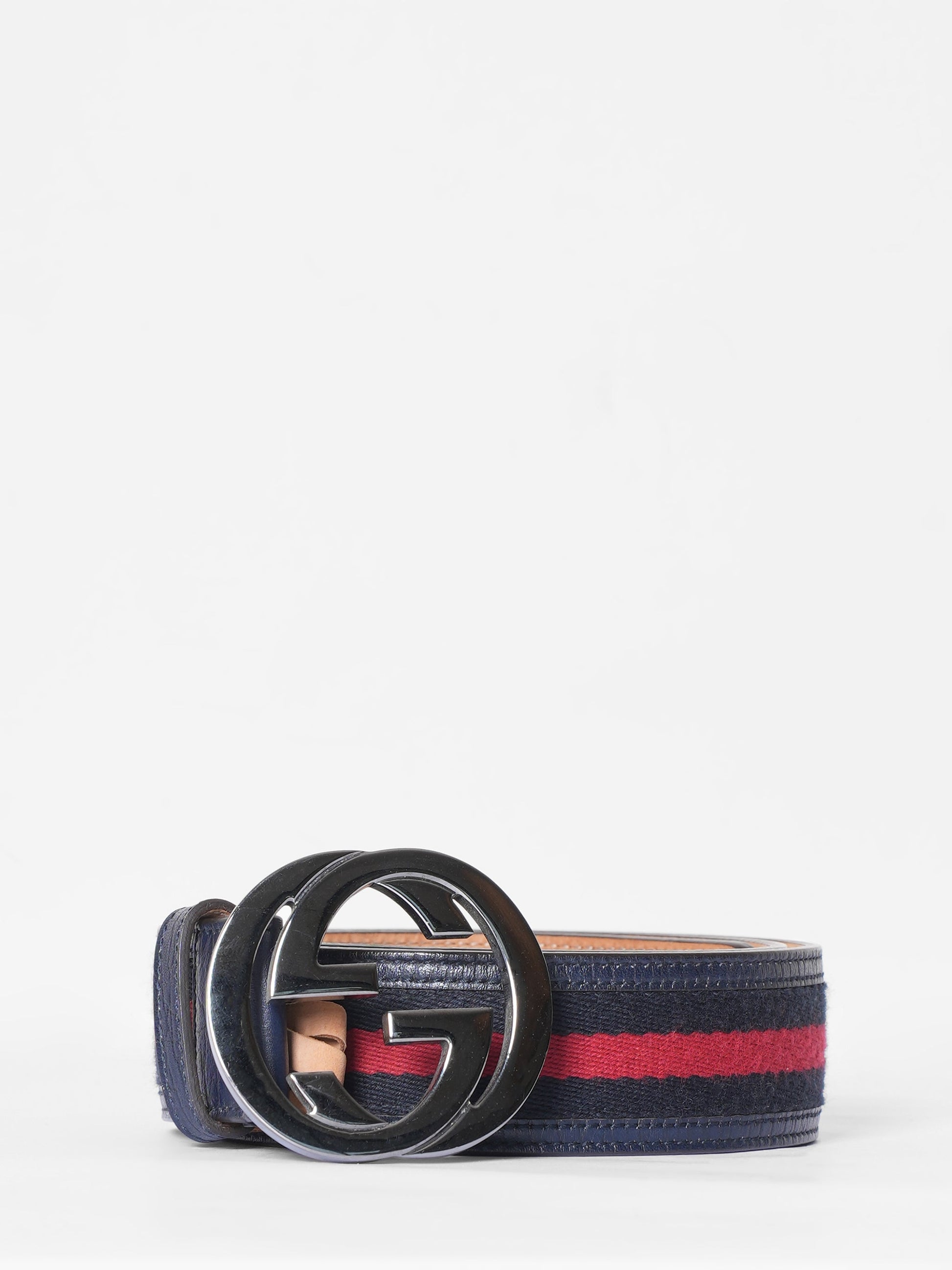 Gucci Lou Leather Canvas Handbag