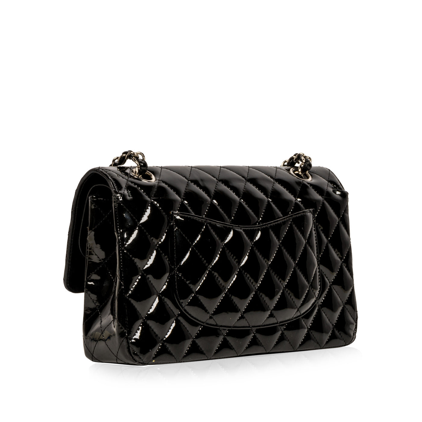 Chanel Classic Flap Bag - Medium - Patent Black