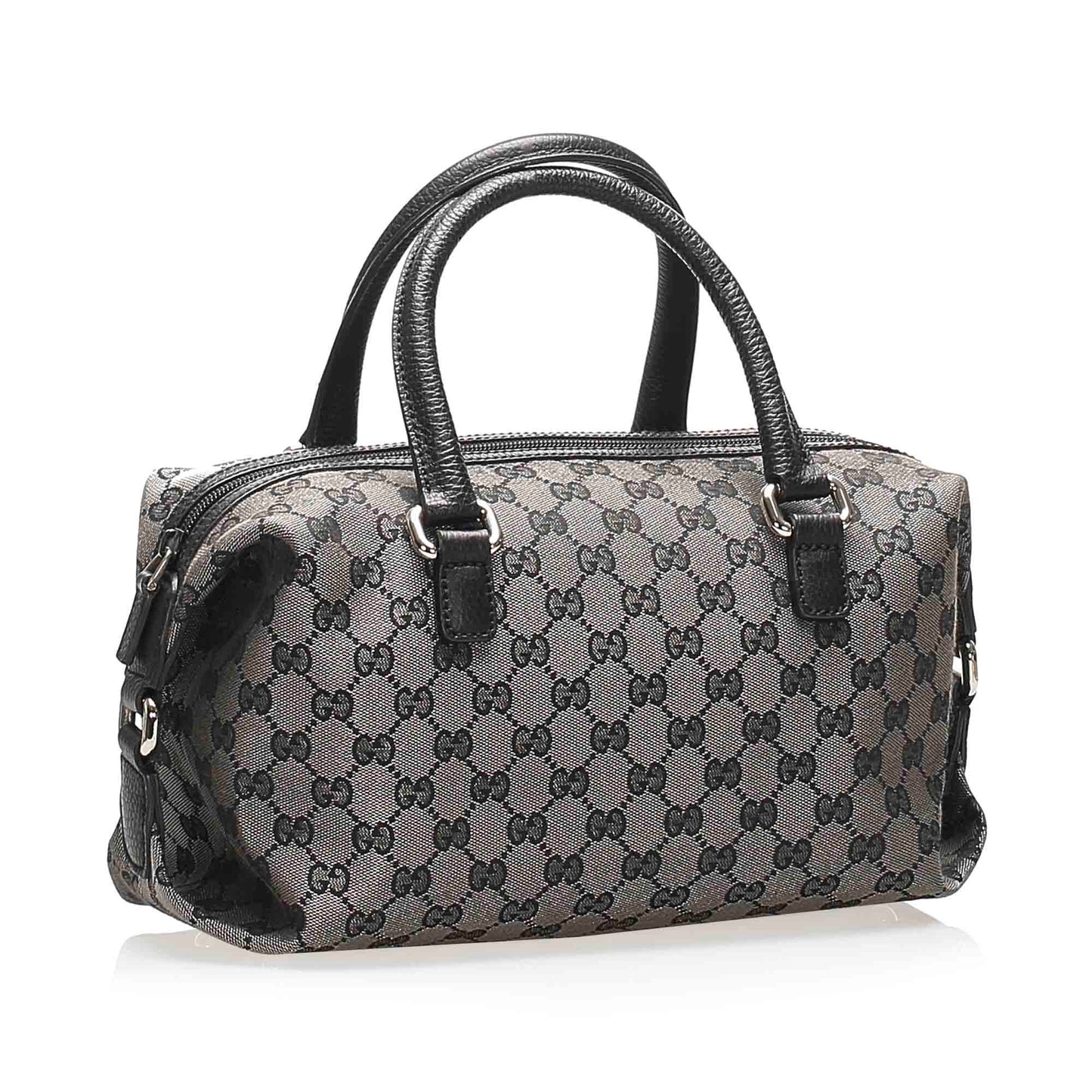 Gucci Leather Canvas Shoulder Bag
