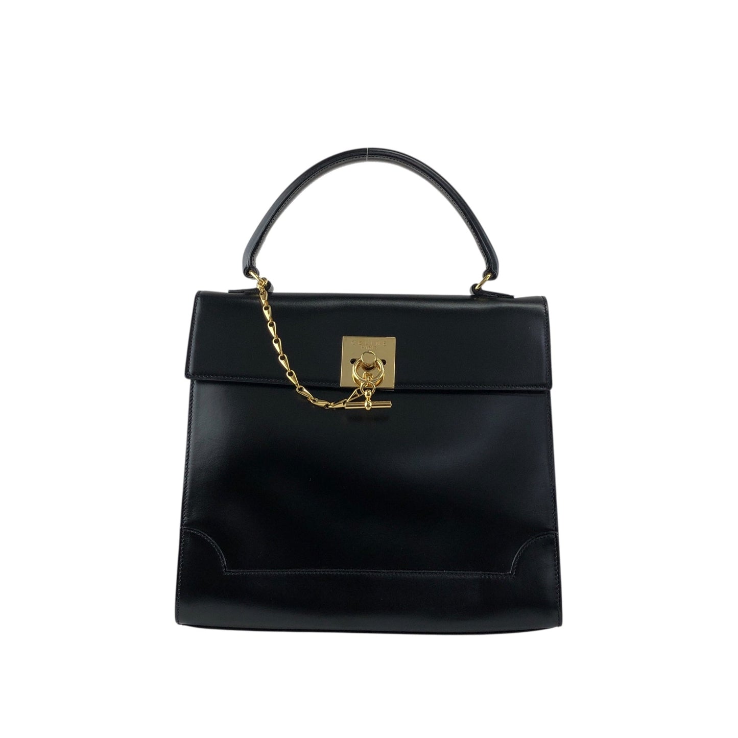 CELINE Gancini Handbag Black rtifa3