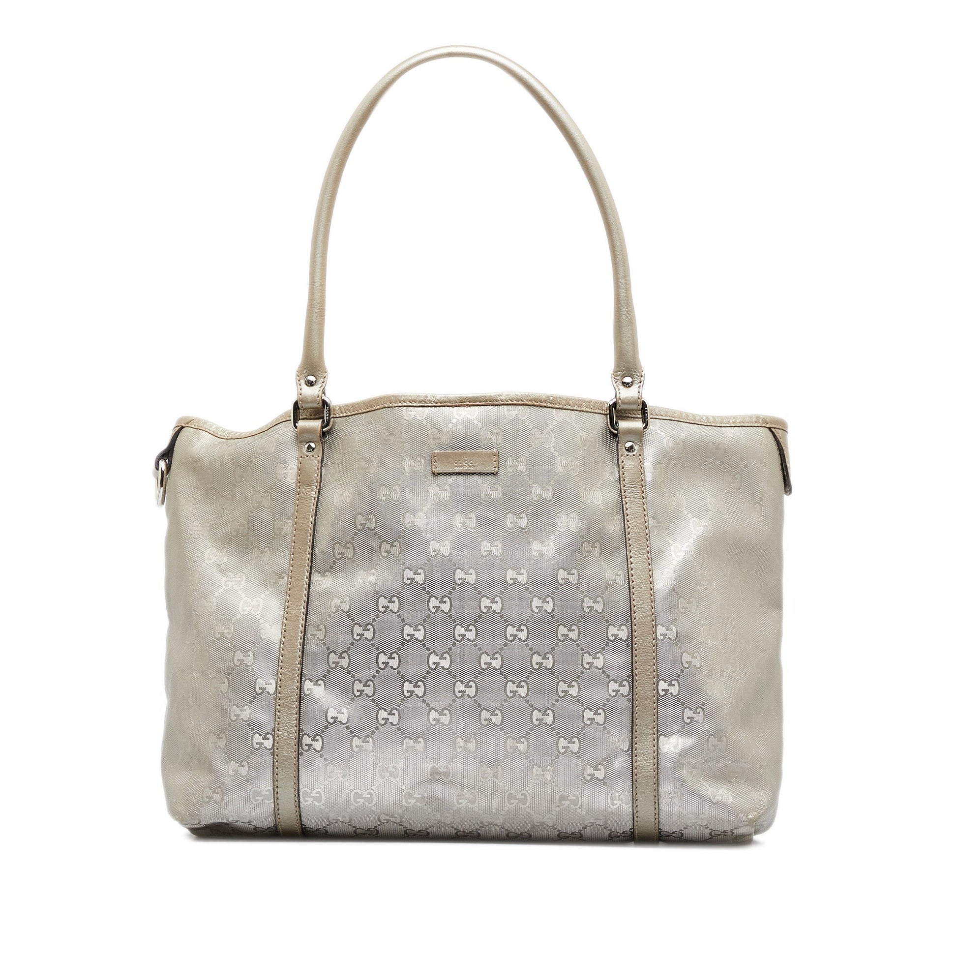 Gucci Joy Silver Leather Tote