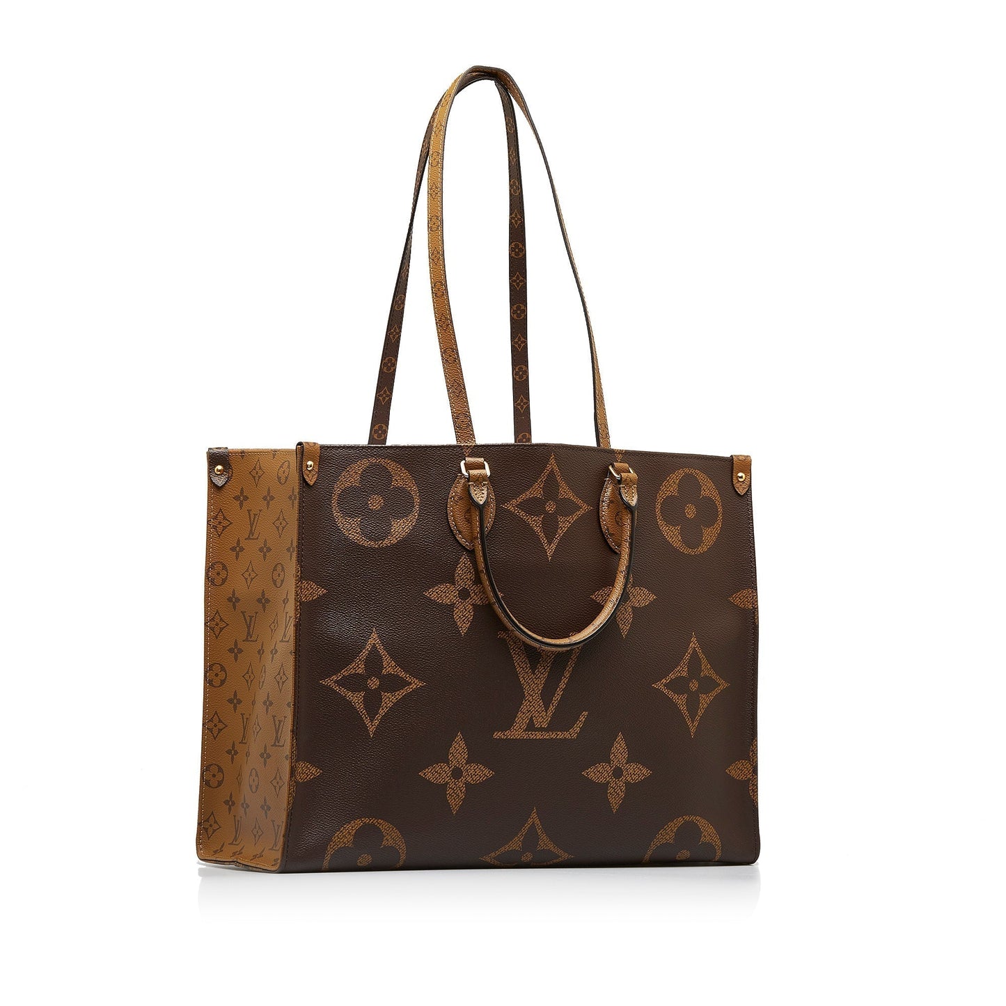 LOUIS VUITTON Monogram Giant Reverse OnTheGo GM Satchel Tote