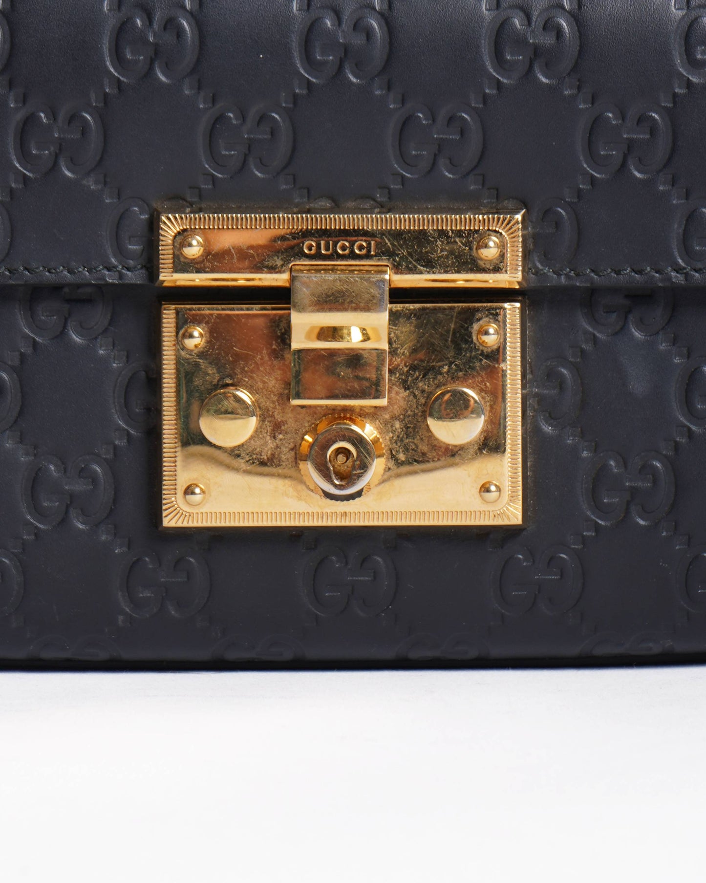Gucci Lou Chain Leather Shoulder Bag
