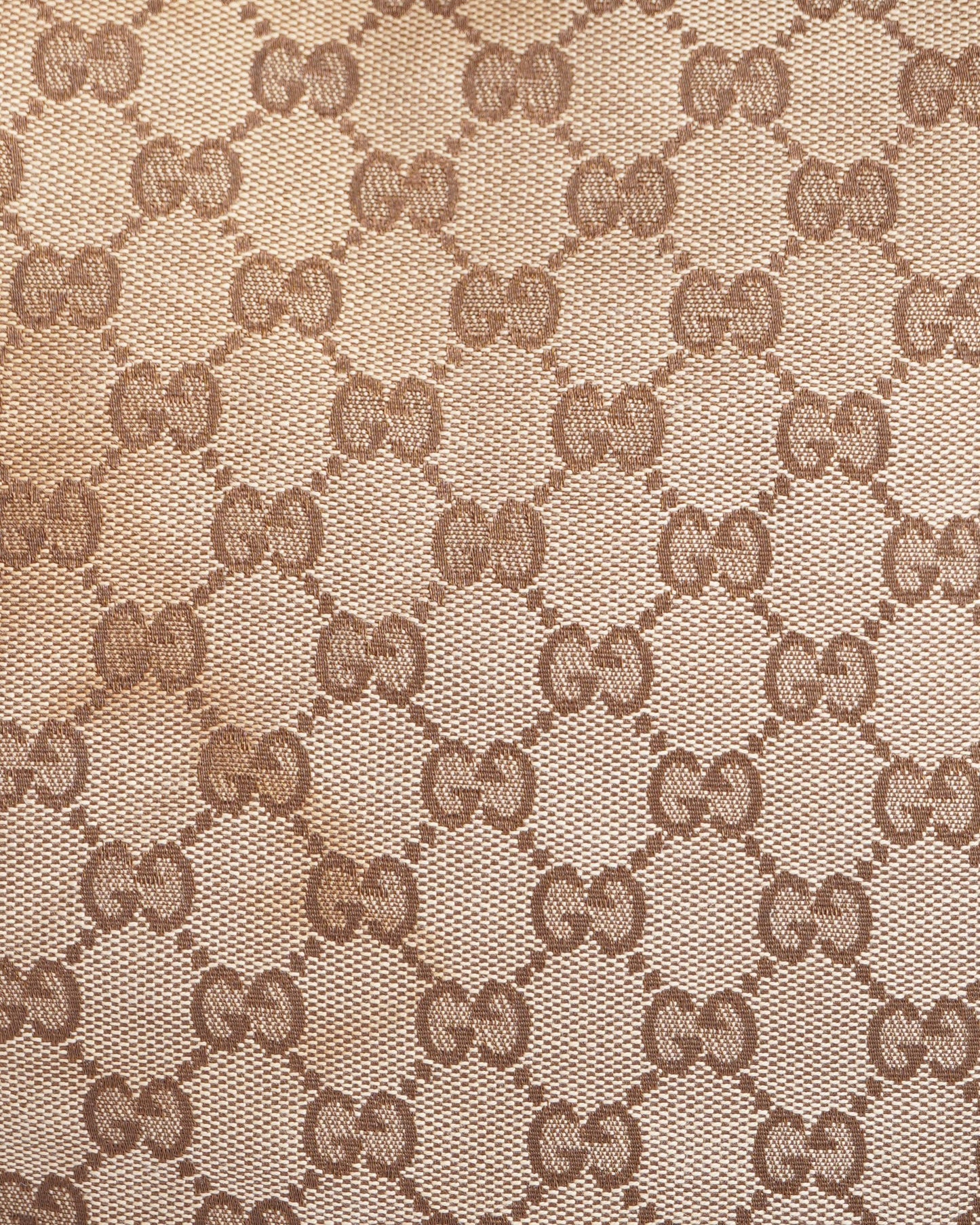 Gucci Lou Monogram Leather Canvas Shoulder Bag