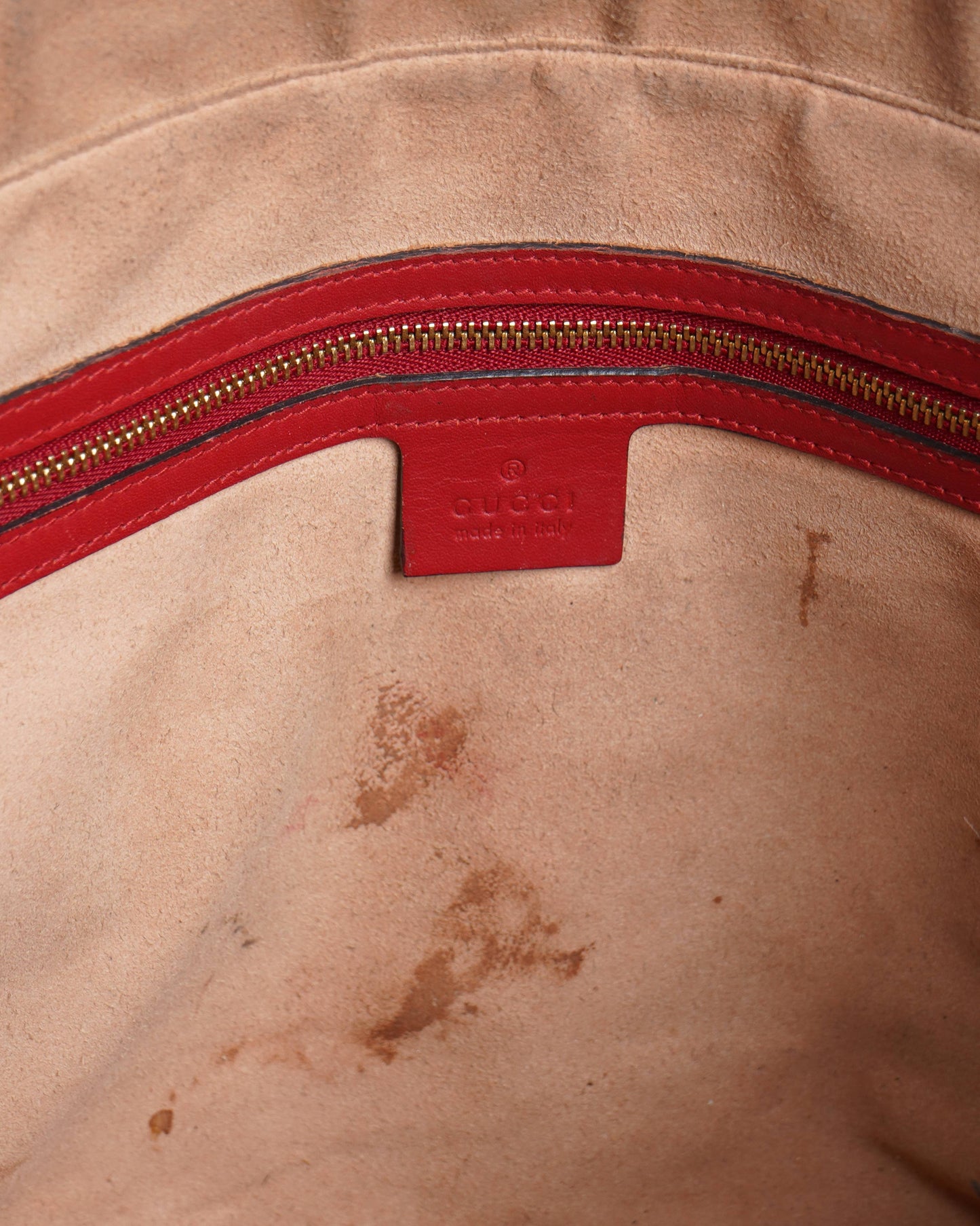 Gucci Monogram Leather Canvas Tote