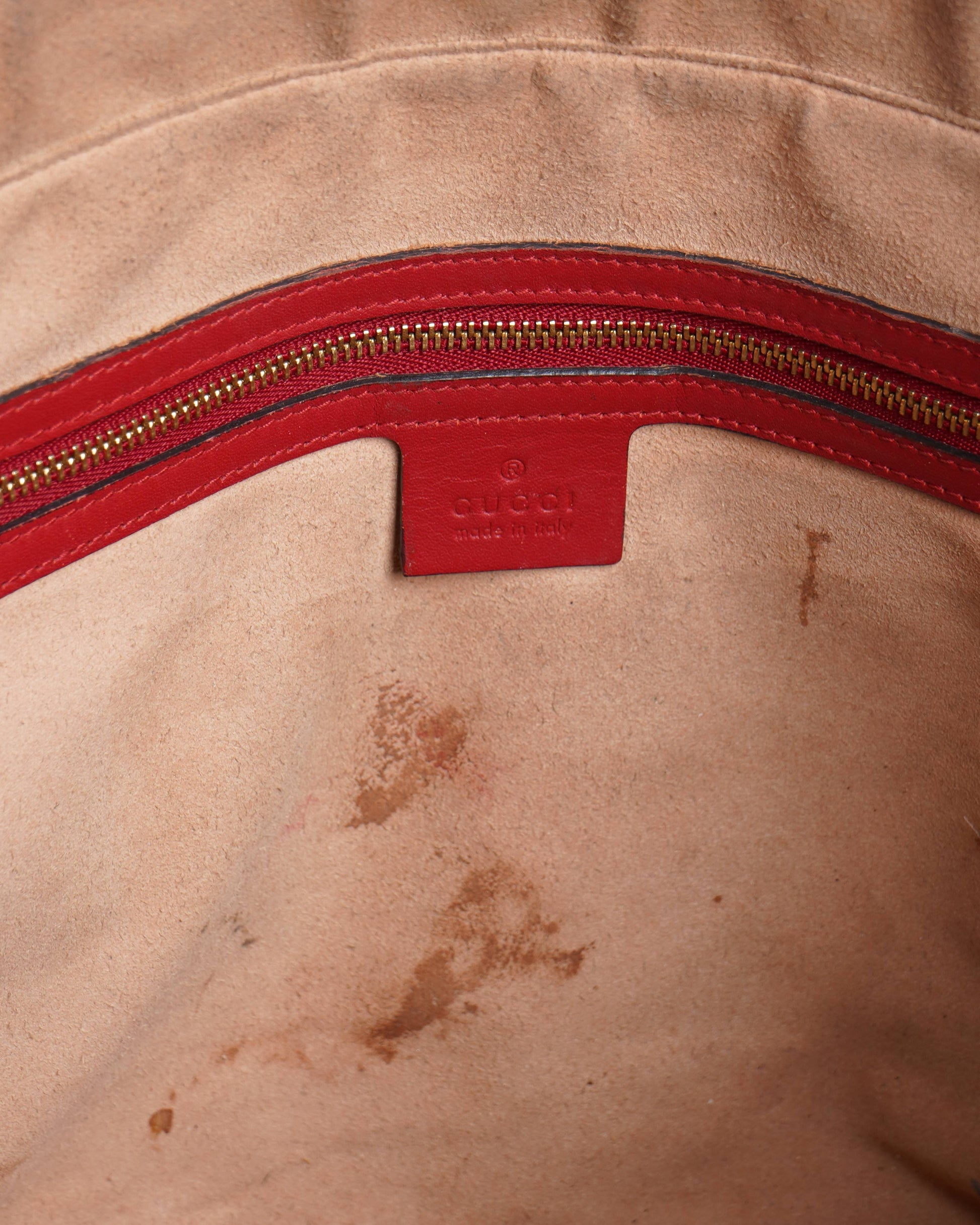 Gucci Monogram Leather Canvas Tote