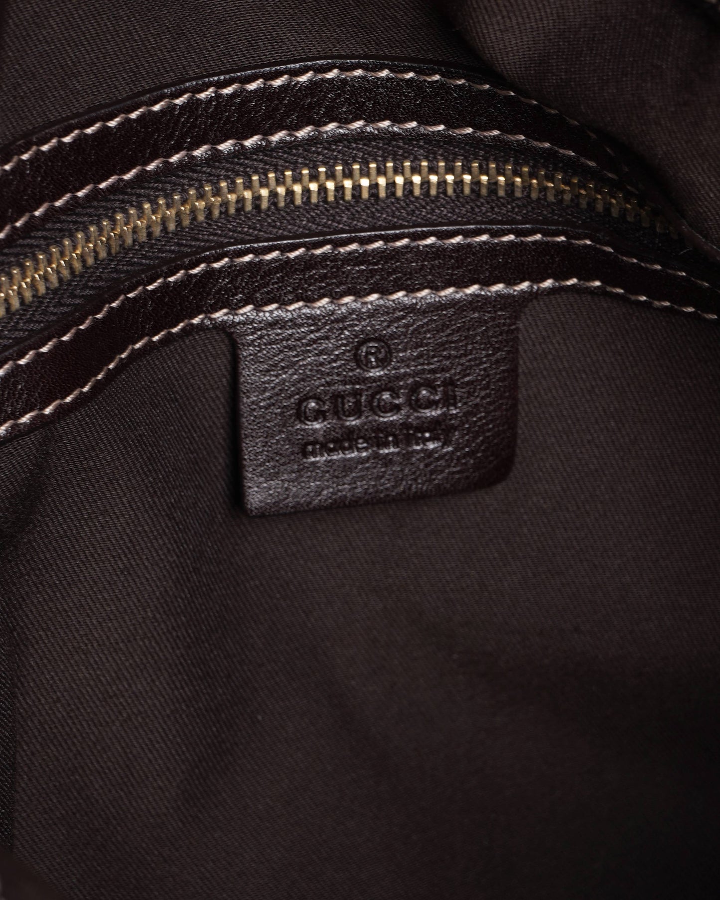 Gucci Lou Carryall Leather Top Handle Handbag