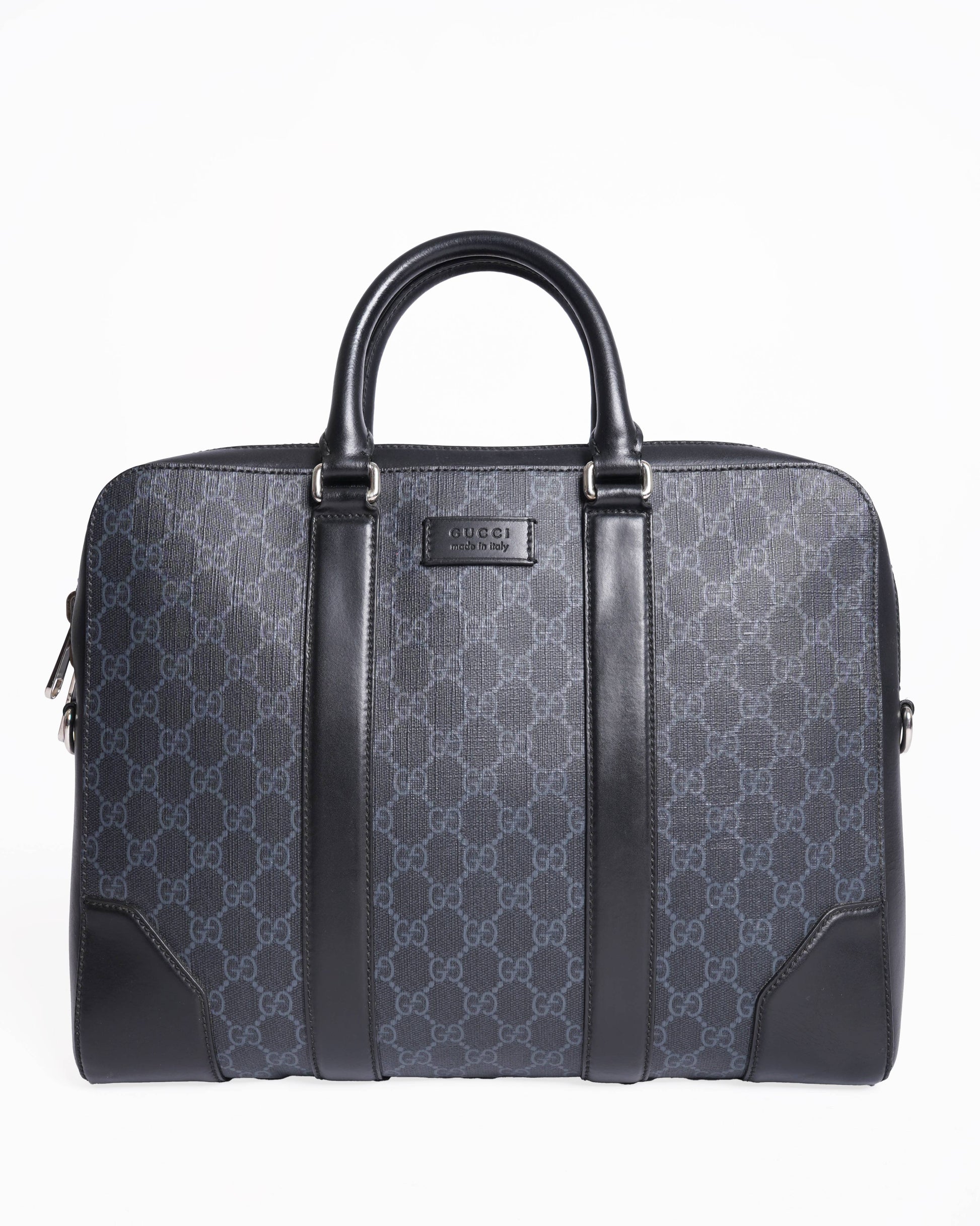 Gucci Monogram Leather Canvas Handbag