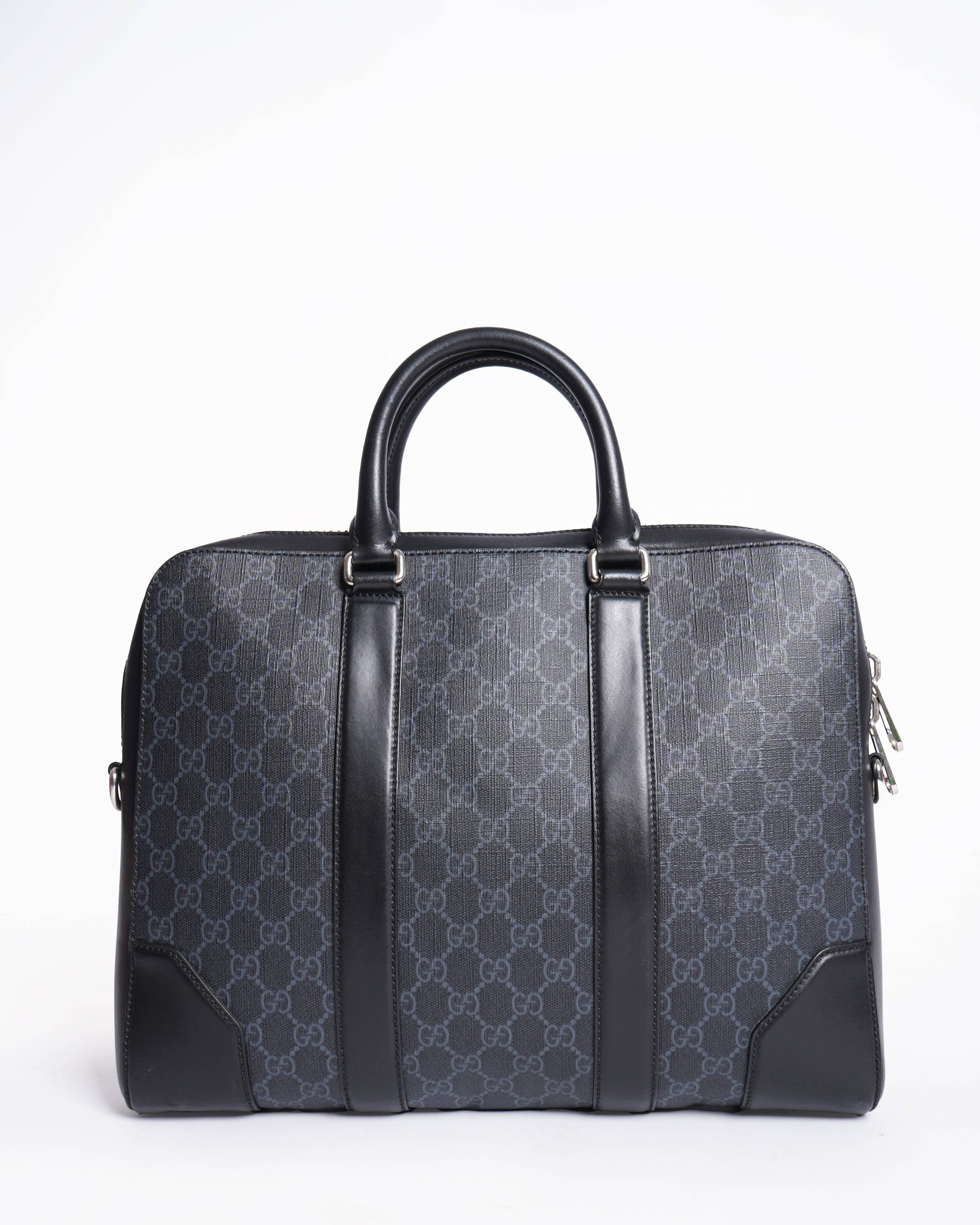 Gucci Monogram Leather Canvas Handbag