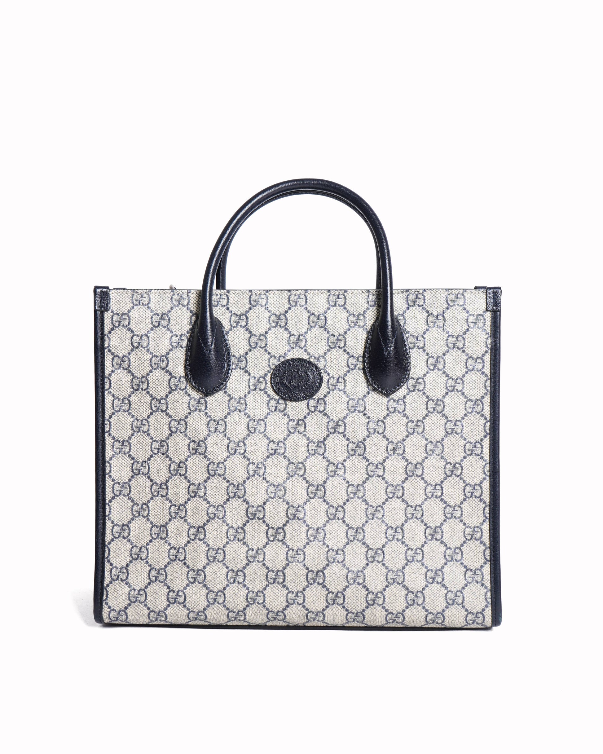 Gucci Leather Canvas Tote