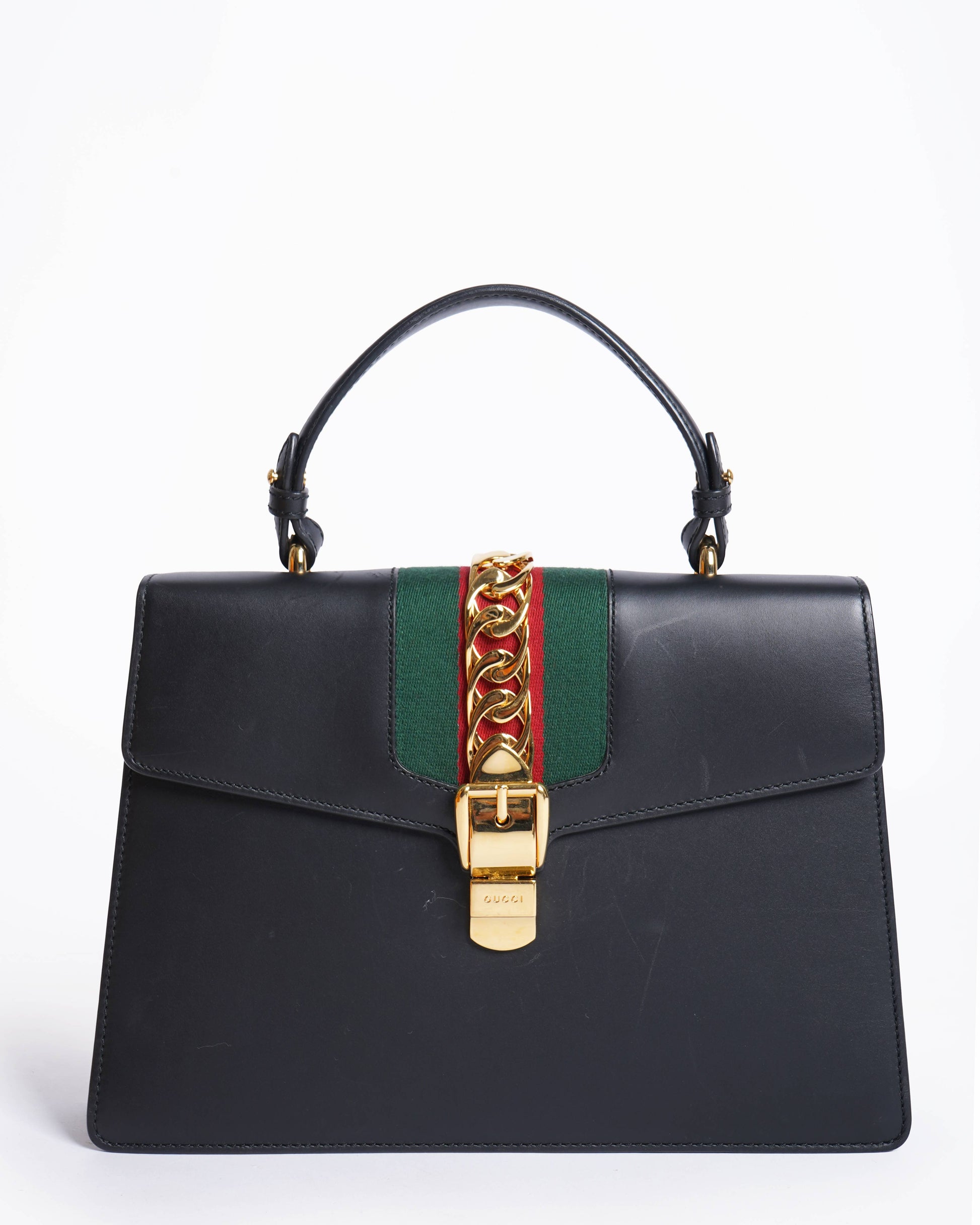Gucci Lou Chain Leather Shoulder Bag