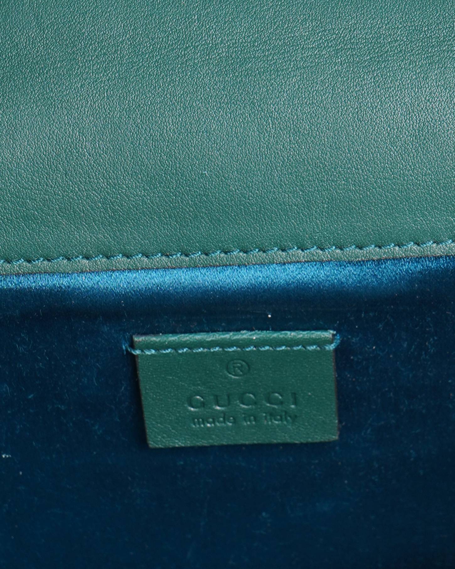Gucci Lou Monogram Chain Leather Shoulder Bag