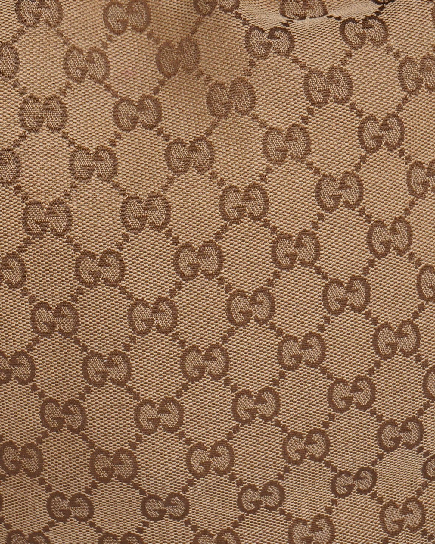 Gucci Lou Monogram Leather Canvas Shoulder Bag