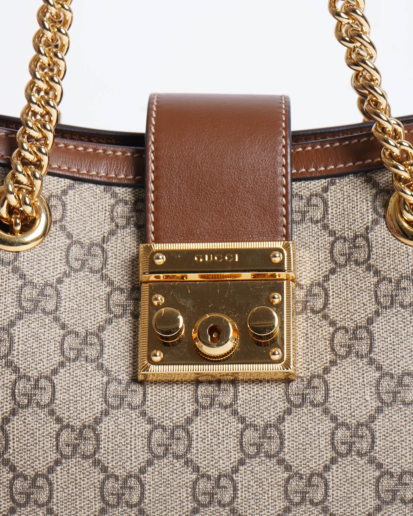 Gucci Lou Chain Leather Shoulder Bag