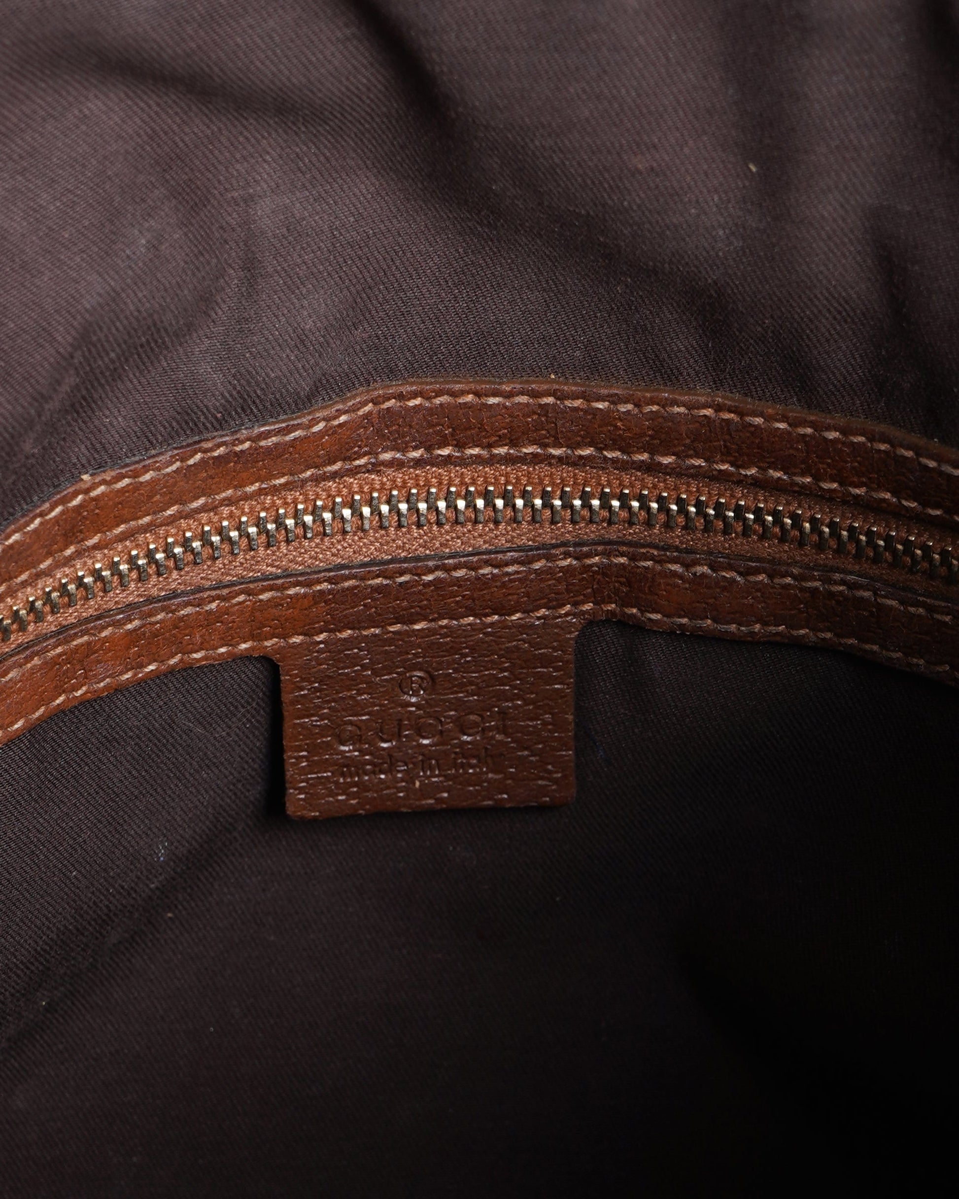 Gucci Lou Monogram Leather Canvas Handbag