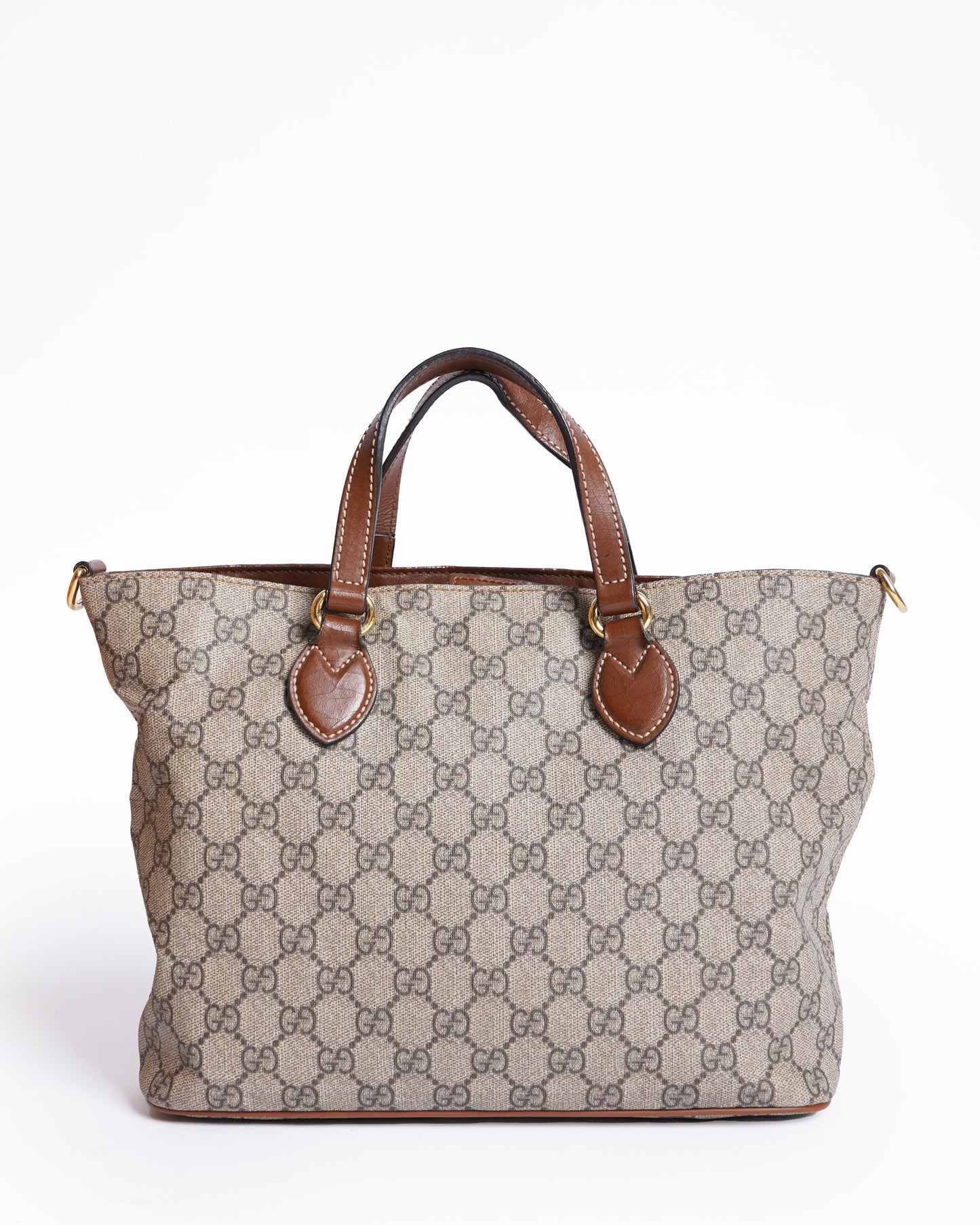 Gucci Leather Canvas Tote