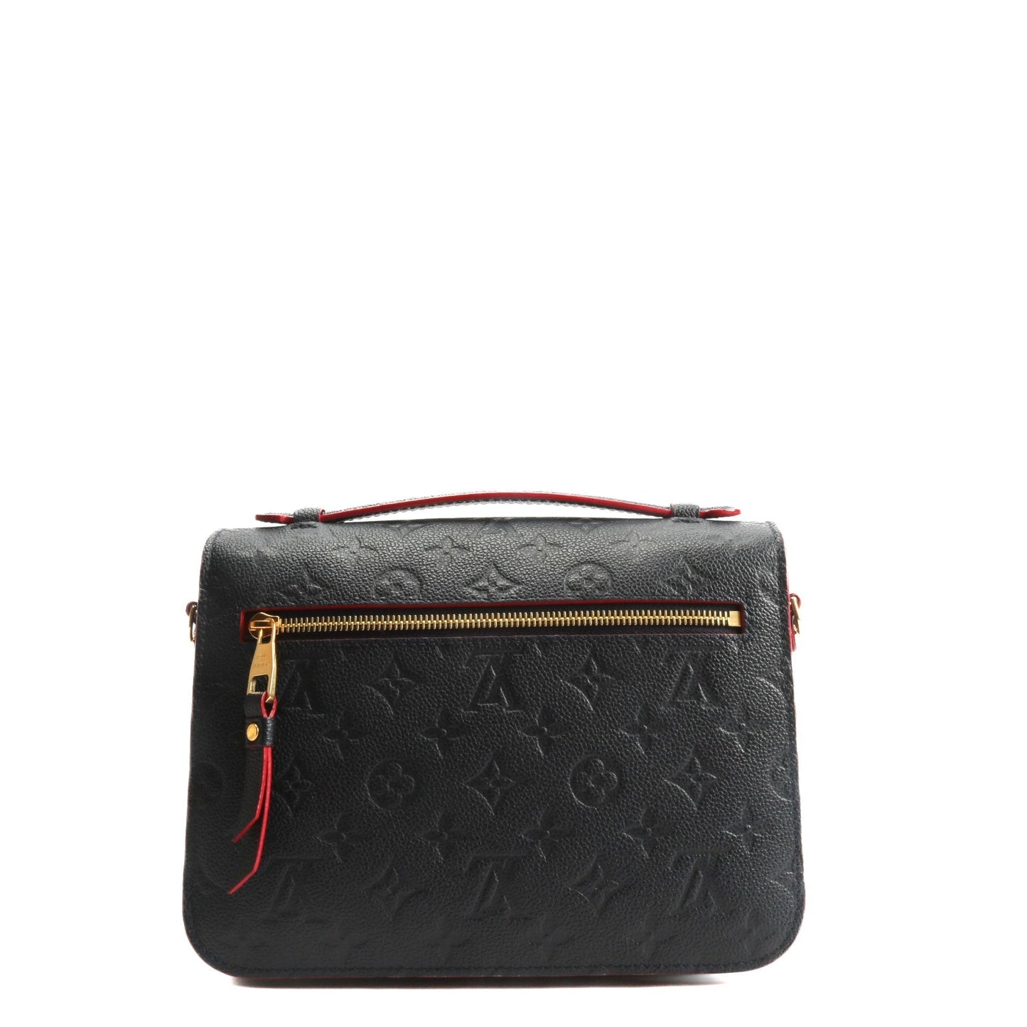 LOUIS VUITTON Monogram Empreinte Pochette Metis Blue Clutch