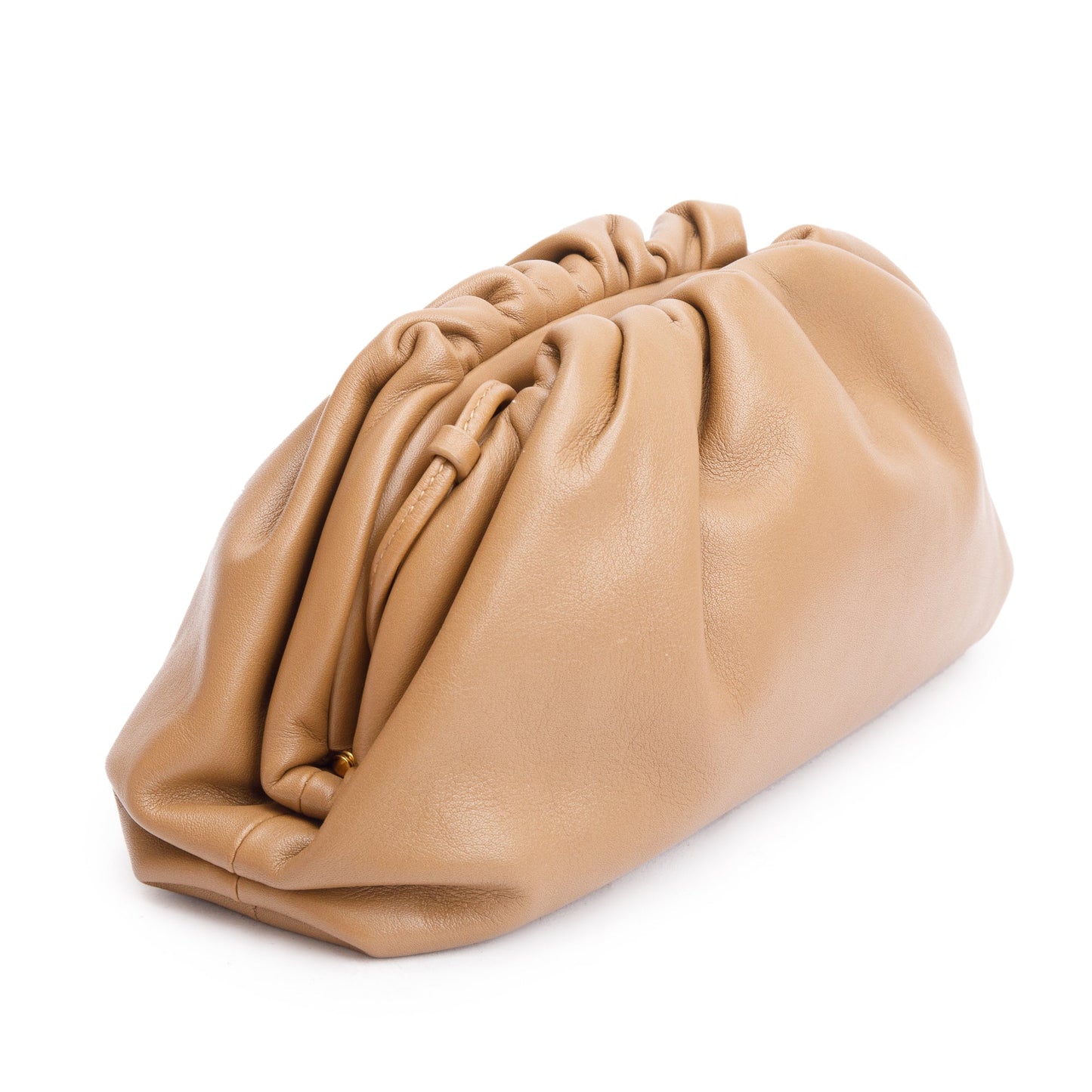 Bottega Veneta Brown Calfskin Leather The Mini Pouch